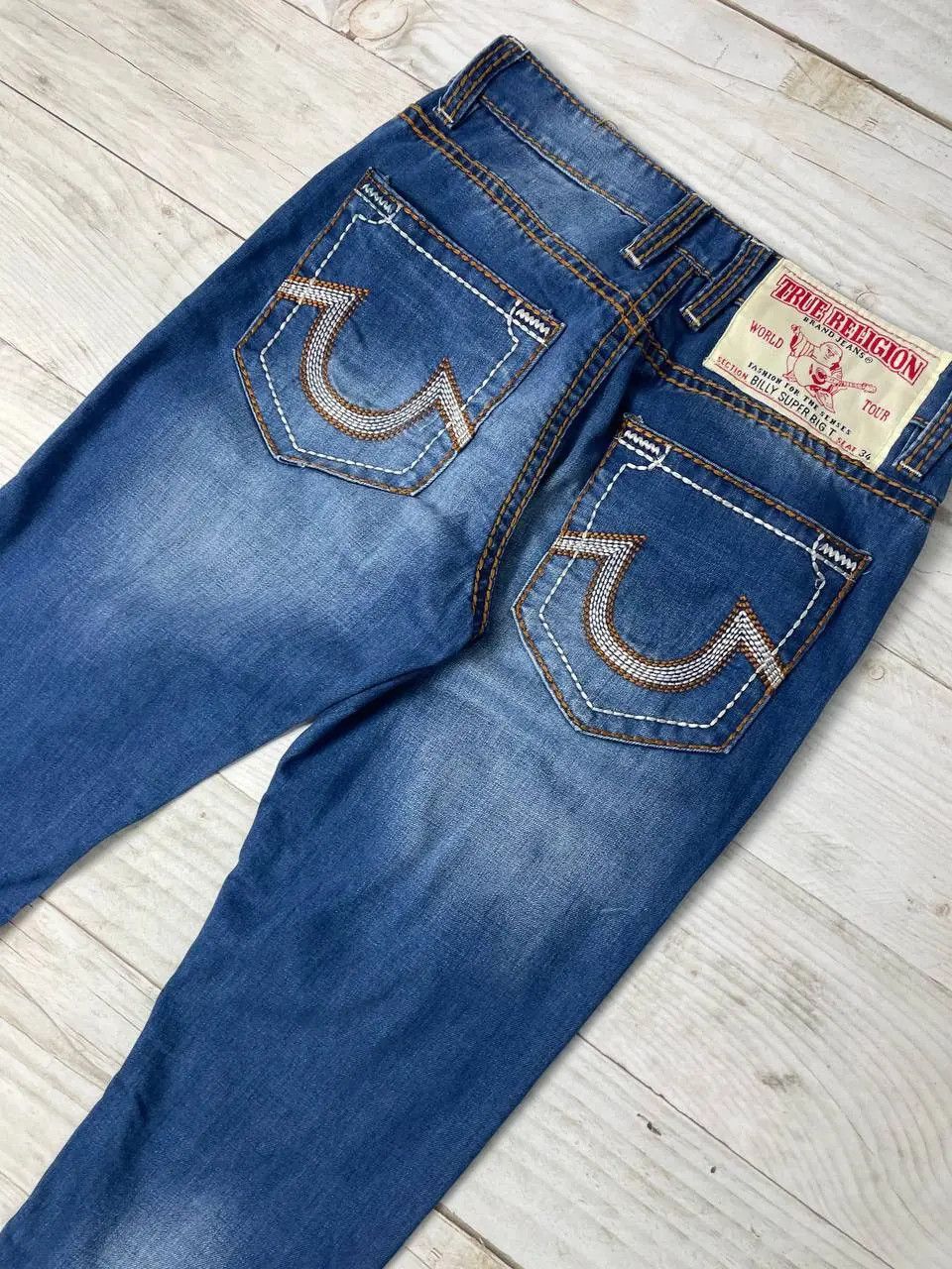 True Religion Vintage True Religion Billy Super Big T Jeans Denim Y2K Size US 30 / EU 46 - 2 Thumbnail