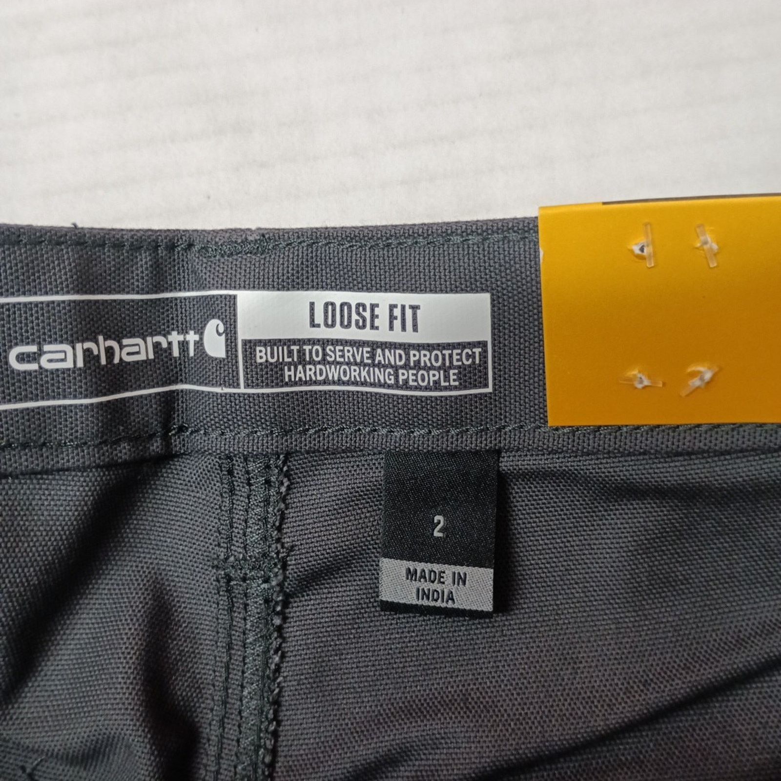 Carhartt Carhartt Women's Canvas Work Shorts Gray Loose Fit Size 2 Size 26" / US 2 / IT 38 - 2 Thumbnail