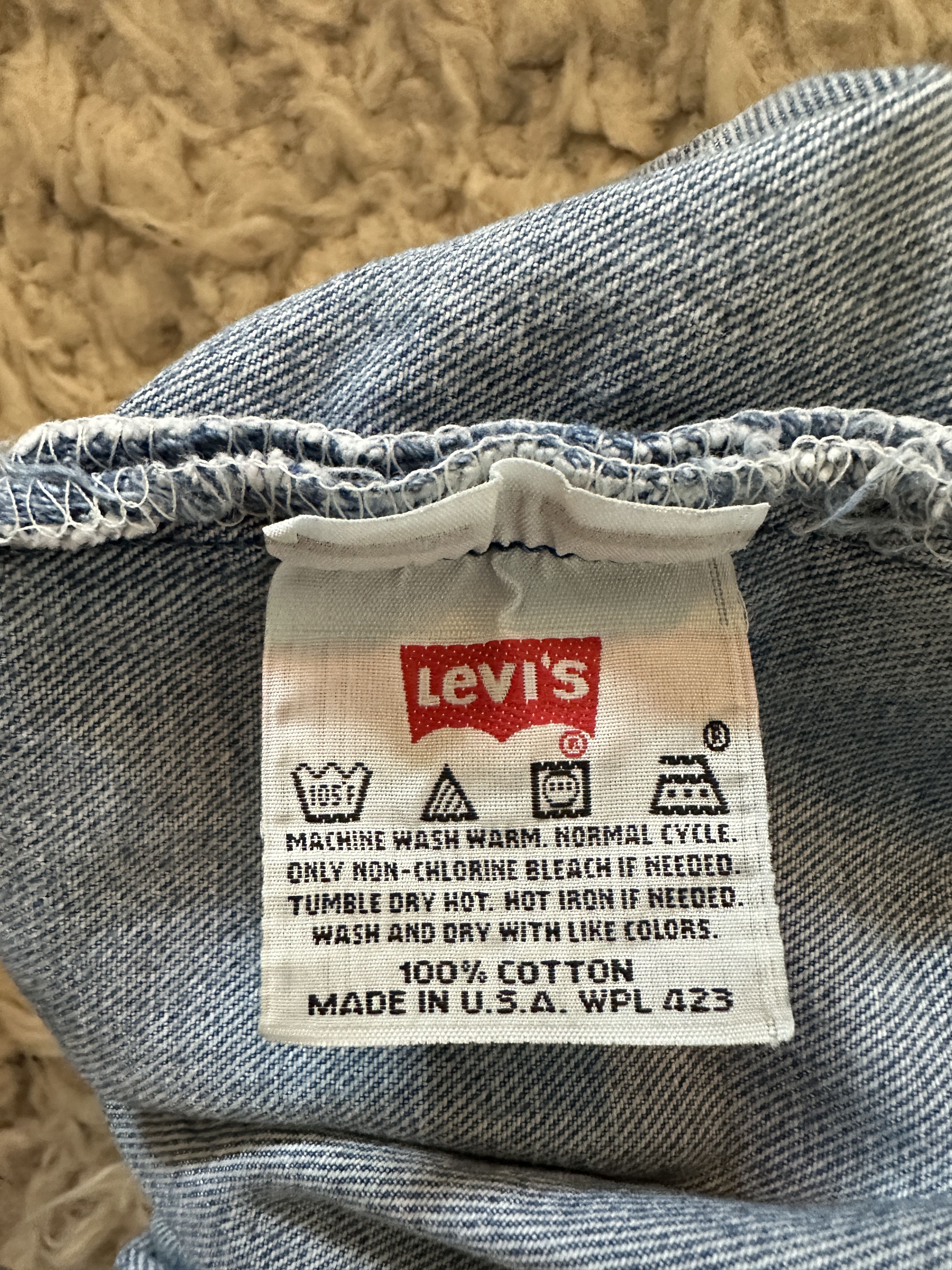 Levi's Vintage Clothing 1999 Levi’s 501 USA Made W34 L29 - Deadstock Vintage Denim Size US 34 / EU 50 - 8 Thumbnail