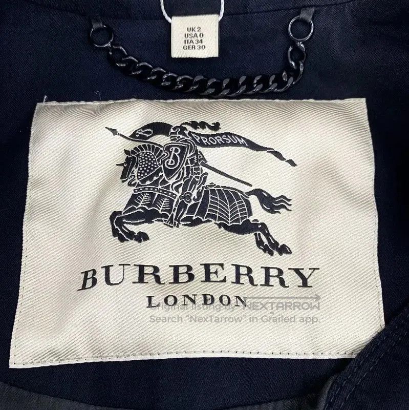 Burberry Burberry Black Cotton Women's Trench Coat. Size XXS / US 00 / IT 34 - 5 Thumbnail