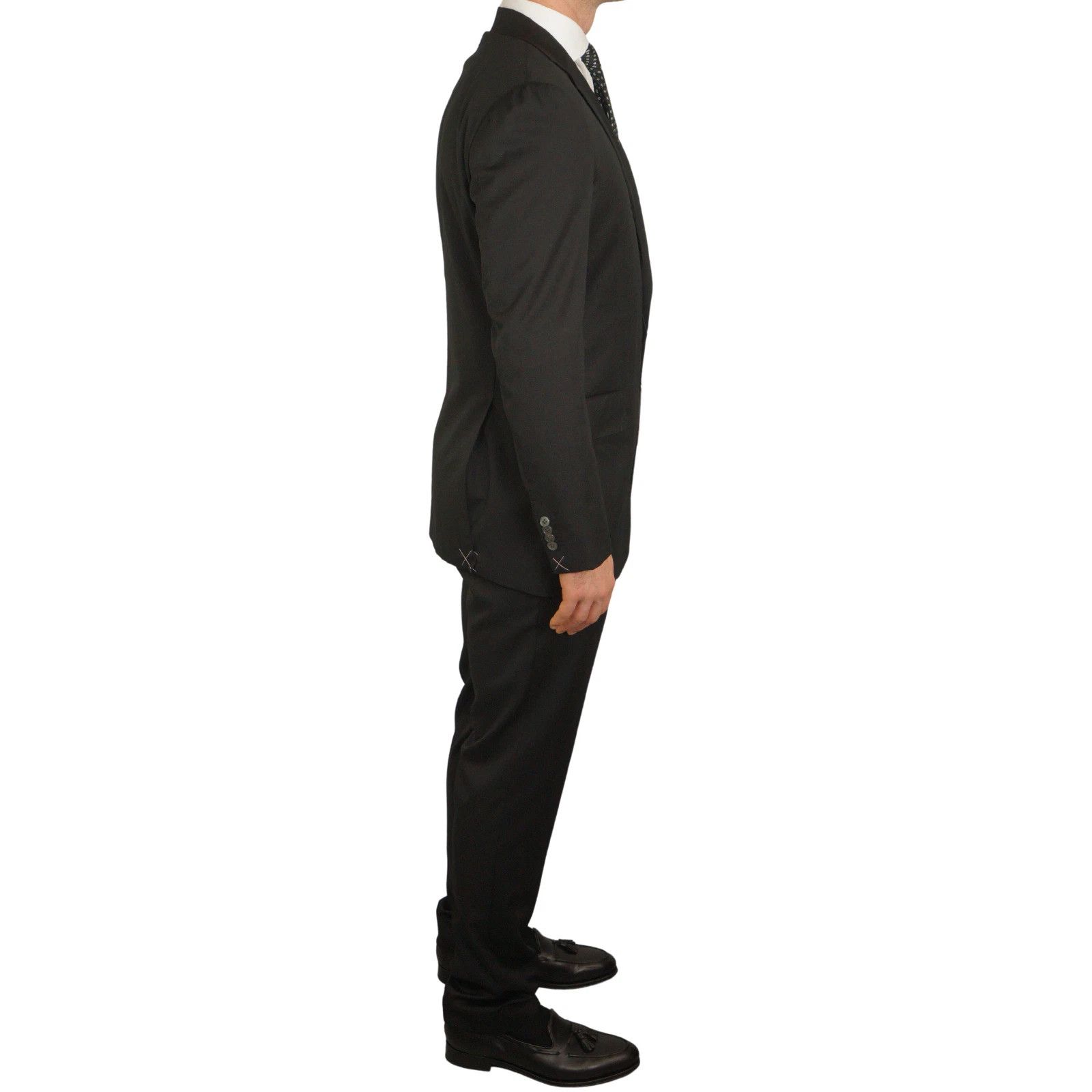 Suitsupply Men Suitsupply Suit Napoli Black REDA Wool S110 98 UK/US40L Size 40L - 2 Thumbnail