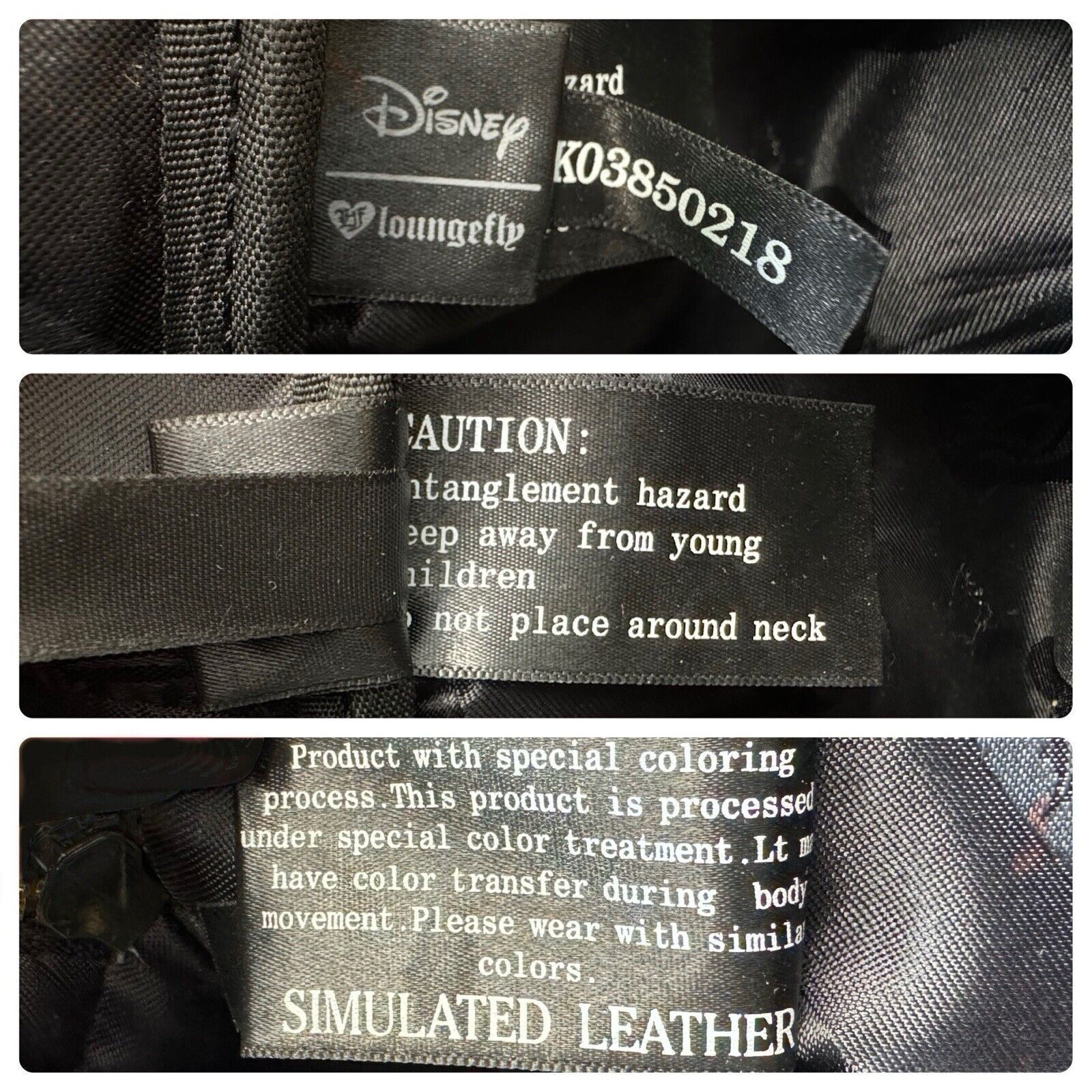 Disney DISNEY LOUNGEFLY Villains Backpack Ursula Cruella Maleficent Size ONE SIZE - 13 Thumbnail