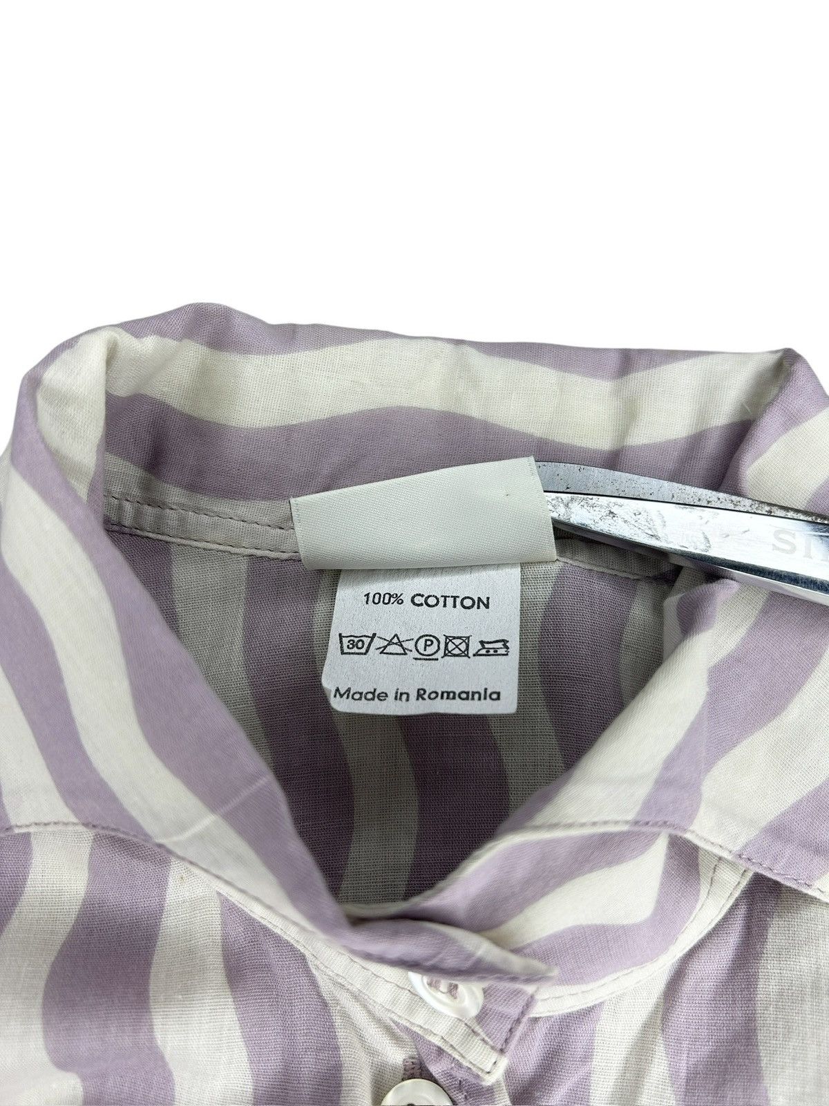 Dries Van Noten 00s Patterned Button Up Shirt Size XS / US 0-2 / IT 36-38 - 4 Thumbnail