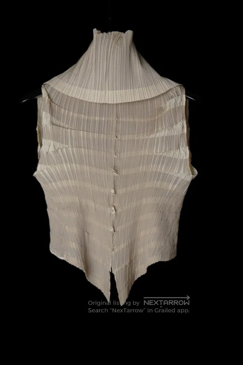 Issey Miyake Issey Miyake Gray Pink Deformed Pleated Top Size M / US 6-8 / IT 42-44 - 7 Thumbnail