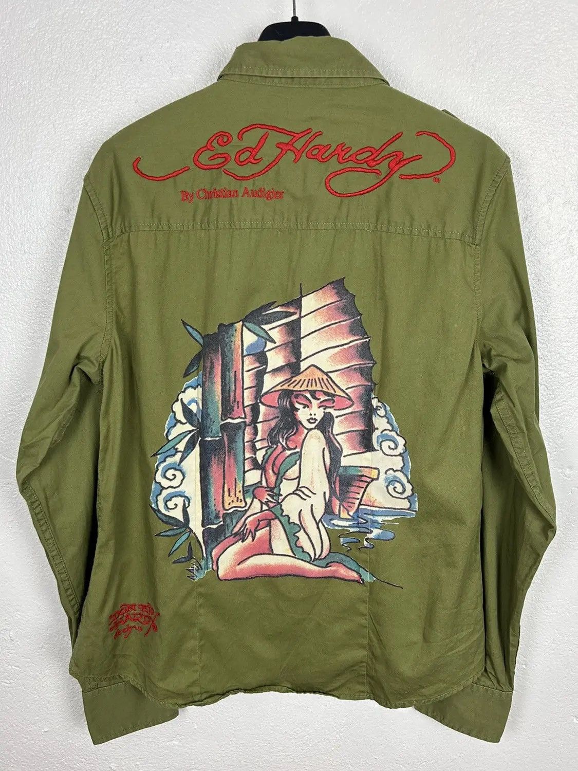 Christian Audigier 00s Vintage Ed Hardy Christian Audigier Y2K Rare Shirt Size L / US 10 / IT 46 - 8 Thumbnail