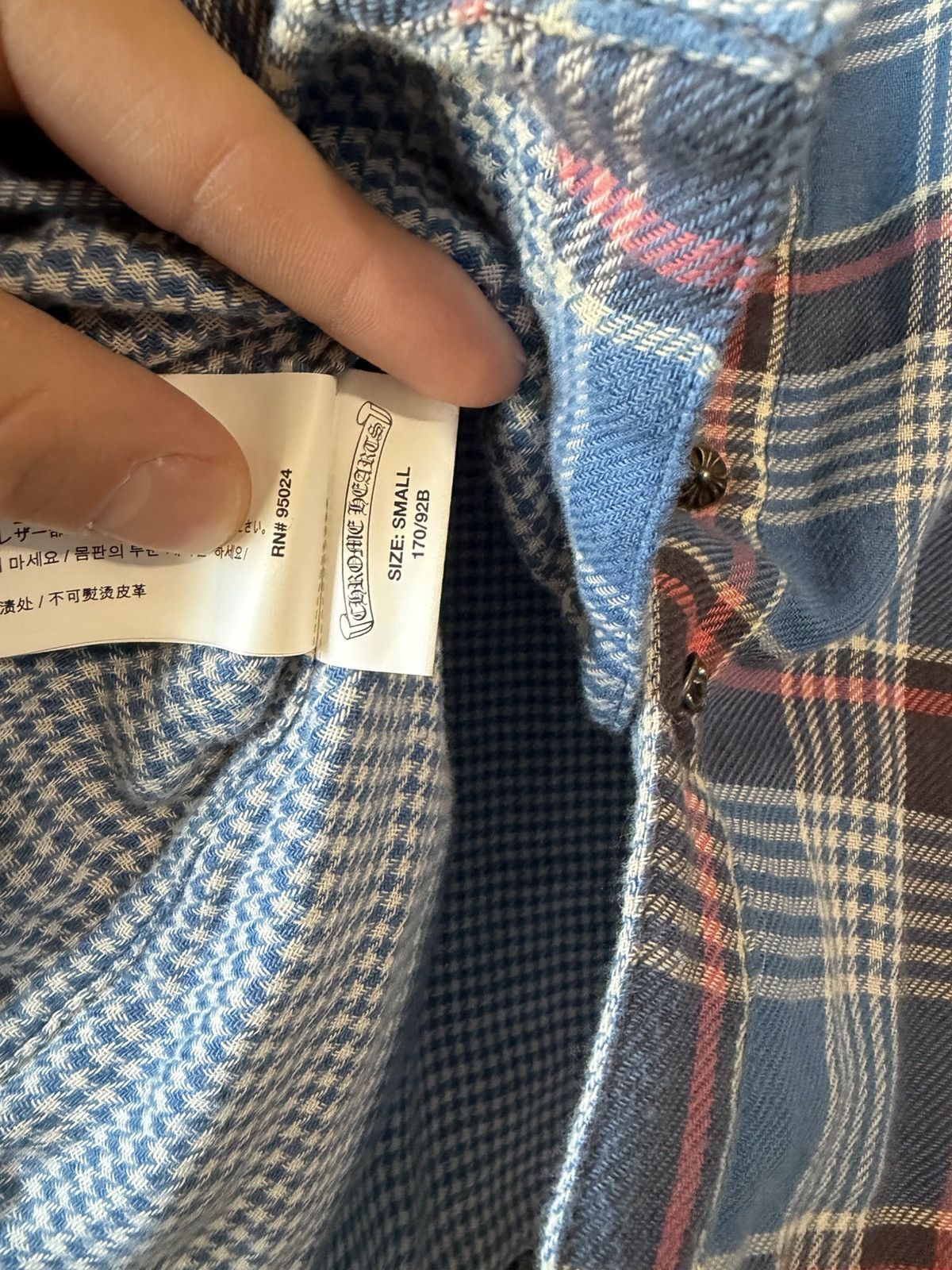 Chrome Hearts Chrome Hearts Cross Leather Patch Flannel Size US S / EU 44-46 / 1 - 8 Thumbnail
