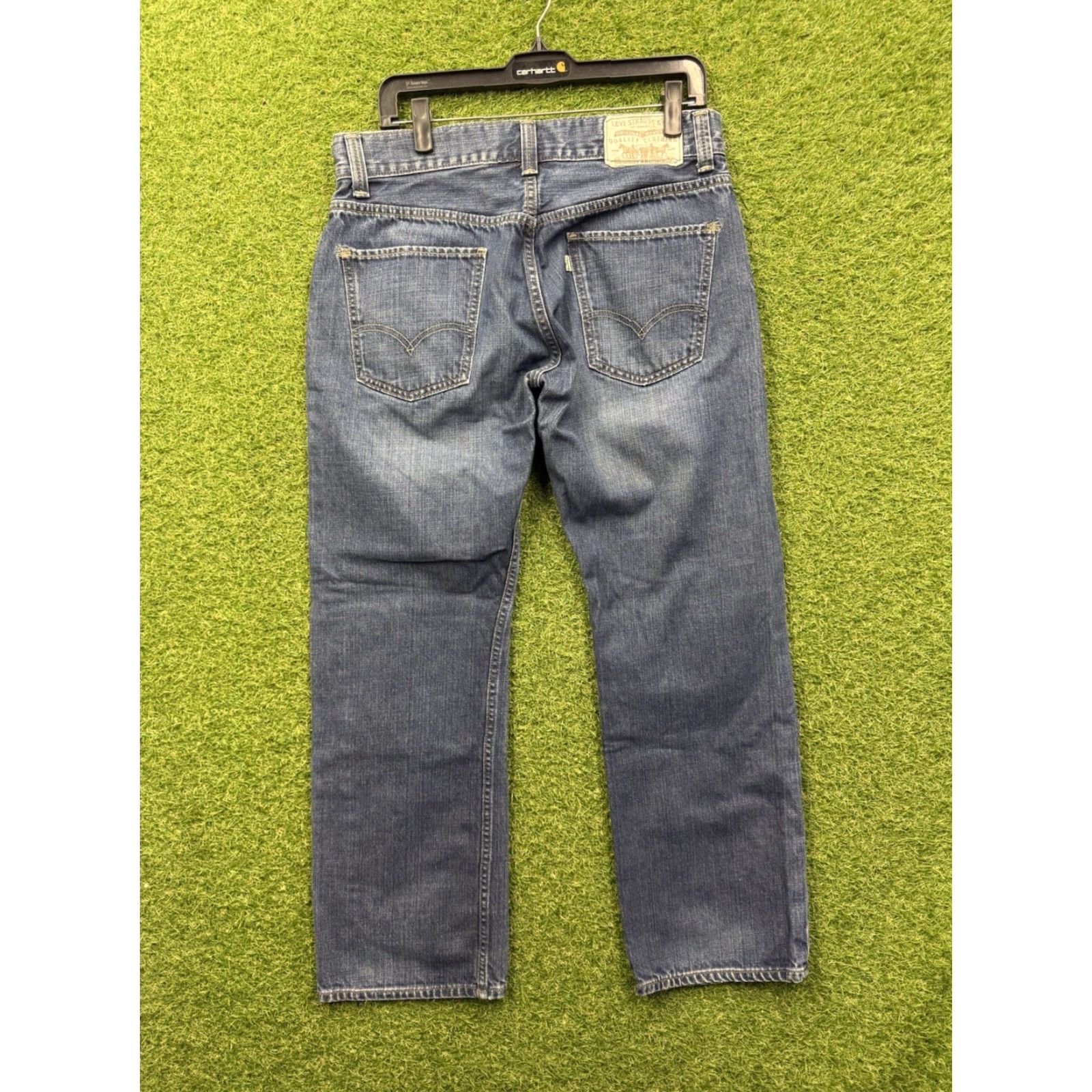 Levi's Levi's Jeans Men 33X30 Vintage Straight Denim Cotton Blue 5-Pocket Regular (Medium Wash) 500 Series Mens Size US 33 - 2 Thumbnail