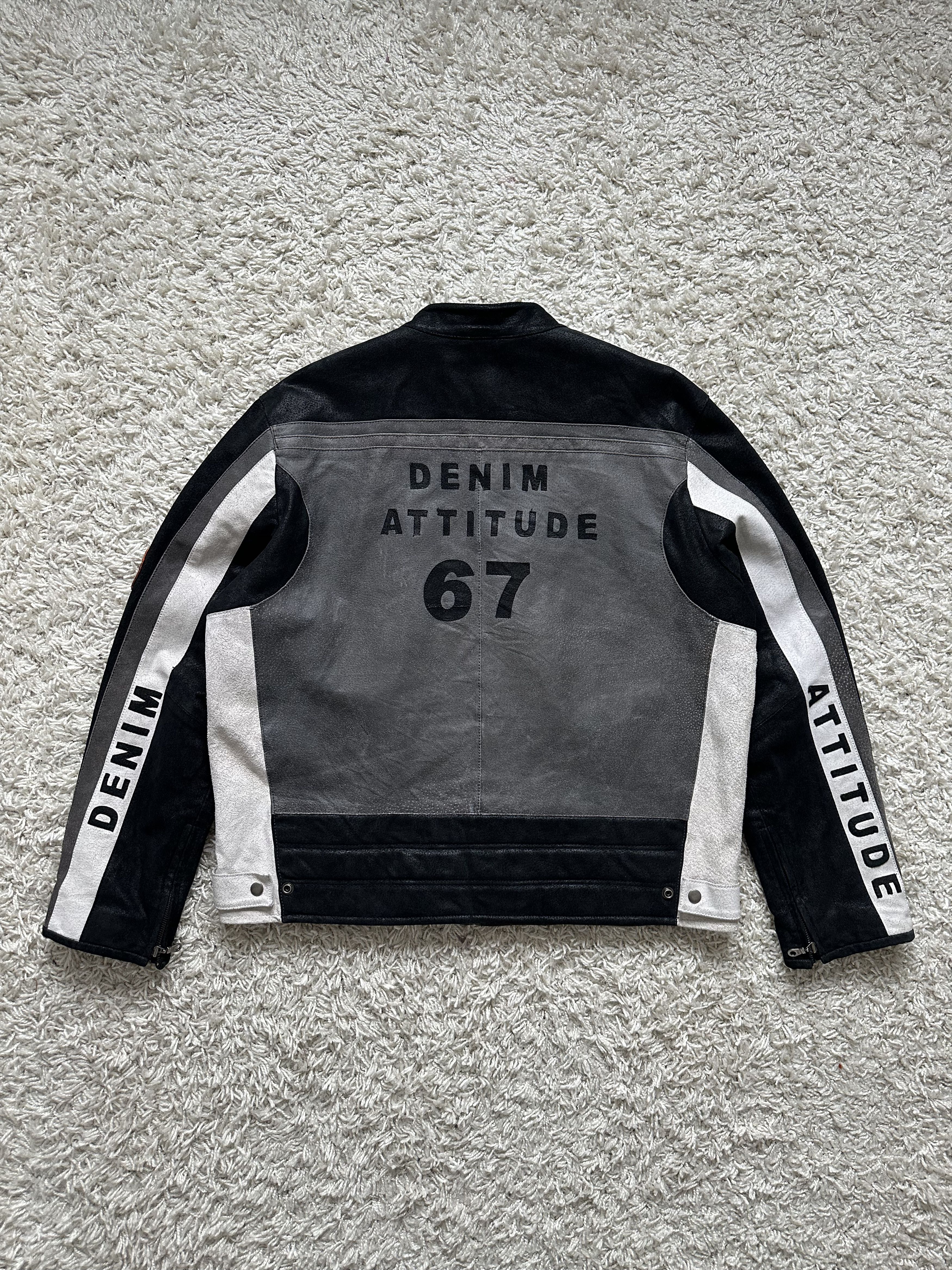 Genuine Leather Leather racing crop jacket Size US L / EU 52-54 / 3 - 6 Thumbnail