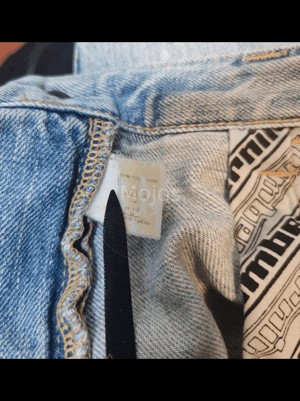 Number (N)ine Sz 2 Number Nine 06 Archive Splash Distressed Denim-2508 Size US 30 / EU 46 - 9 Thumbnail