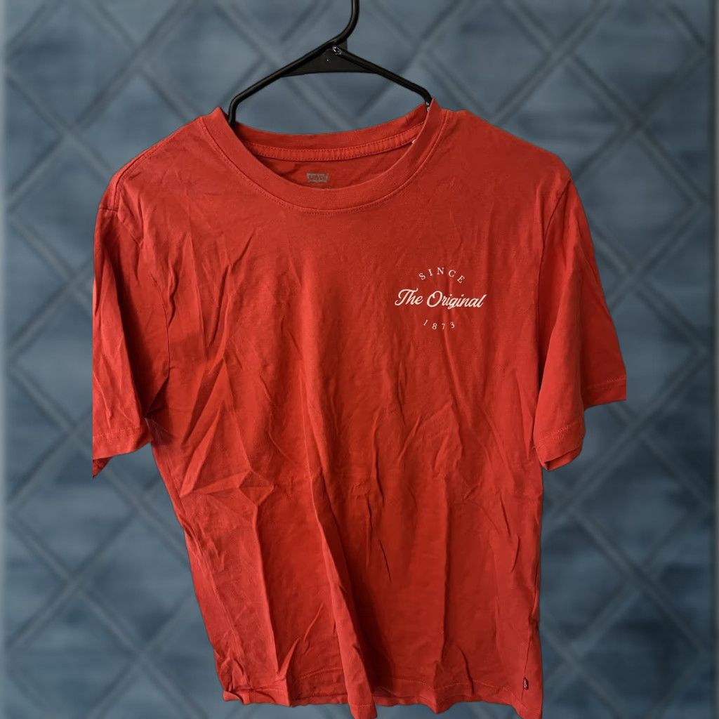 Logo 7 VINTAGE Levi’s T-Shirt Mens Short Sleeve XS Red Logo Relaxed Fit Retro Theme Mens Size US XS / EU 42 / 0 - 1 Thumbnail