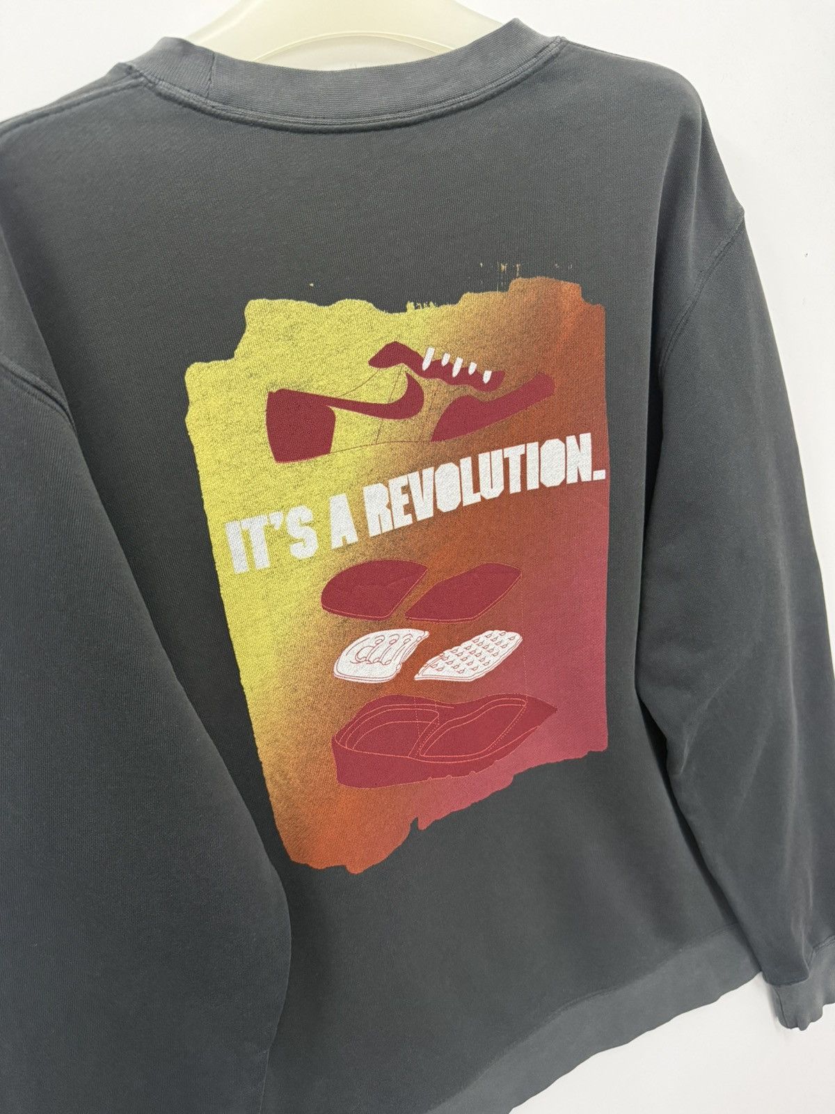 Nike 🔥 Nike Black Faded Distressed Sweatshirt - L Size US L / EU 52-54 / 3 - 12 Thumbnail