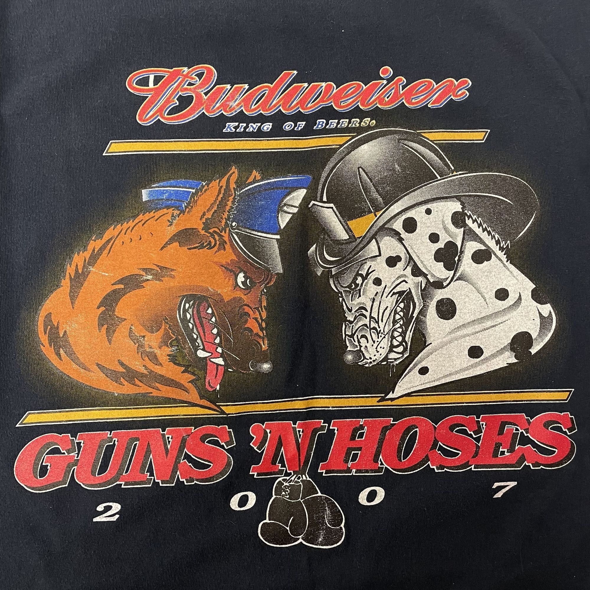 Other Jensen Budweiser KING of BEERS Police vs Firefighters Shirt Size US XL / EU 56 / 4 - 4 Thumbnail