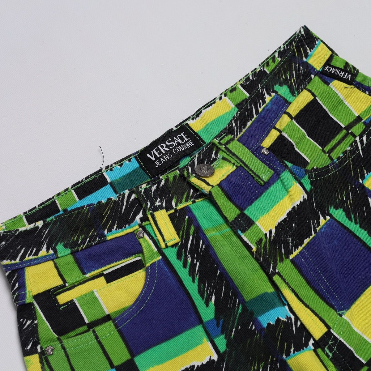 Versace Jeans Couture Vintage Versace Jeans Couture Multicolour Denim Size 29" - 5 Thumbnail