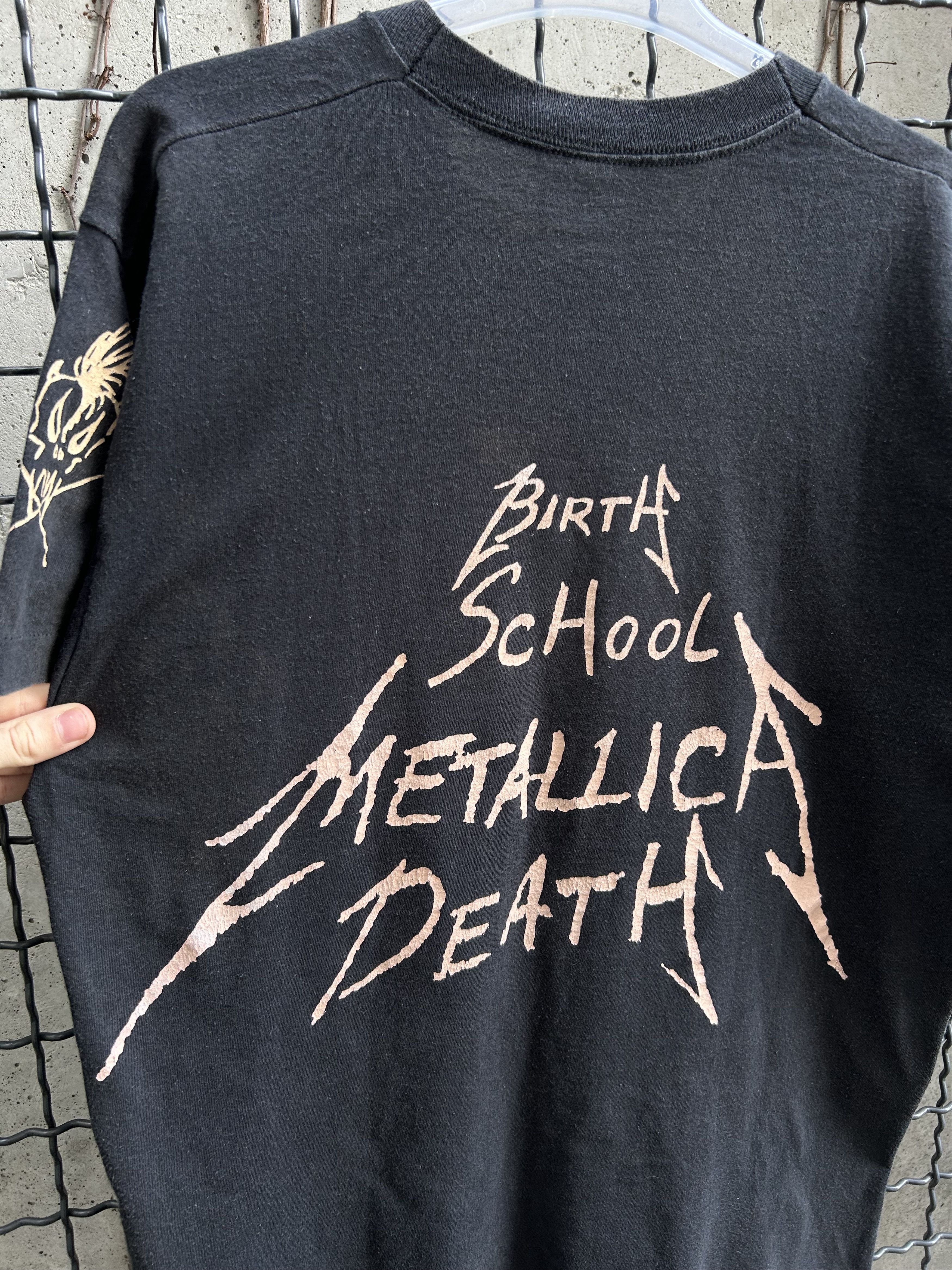 Band Tees × Vintage Vintage 1992 Metallica Birth School Rock Band T-shirt Size US XL / EU 56 / 4 - 14 Thumbnail