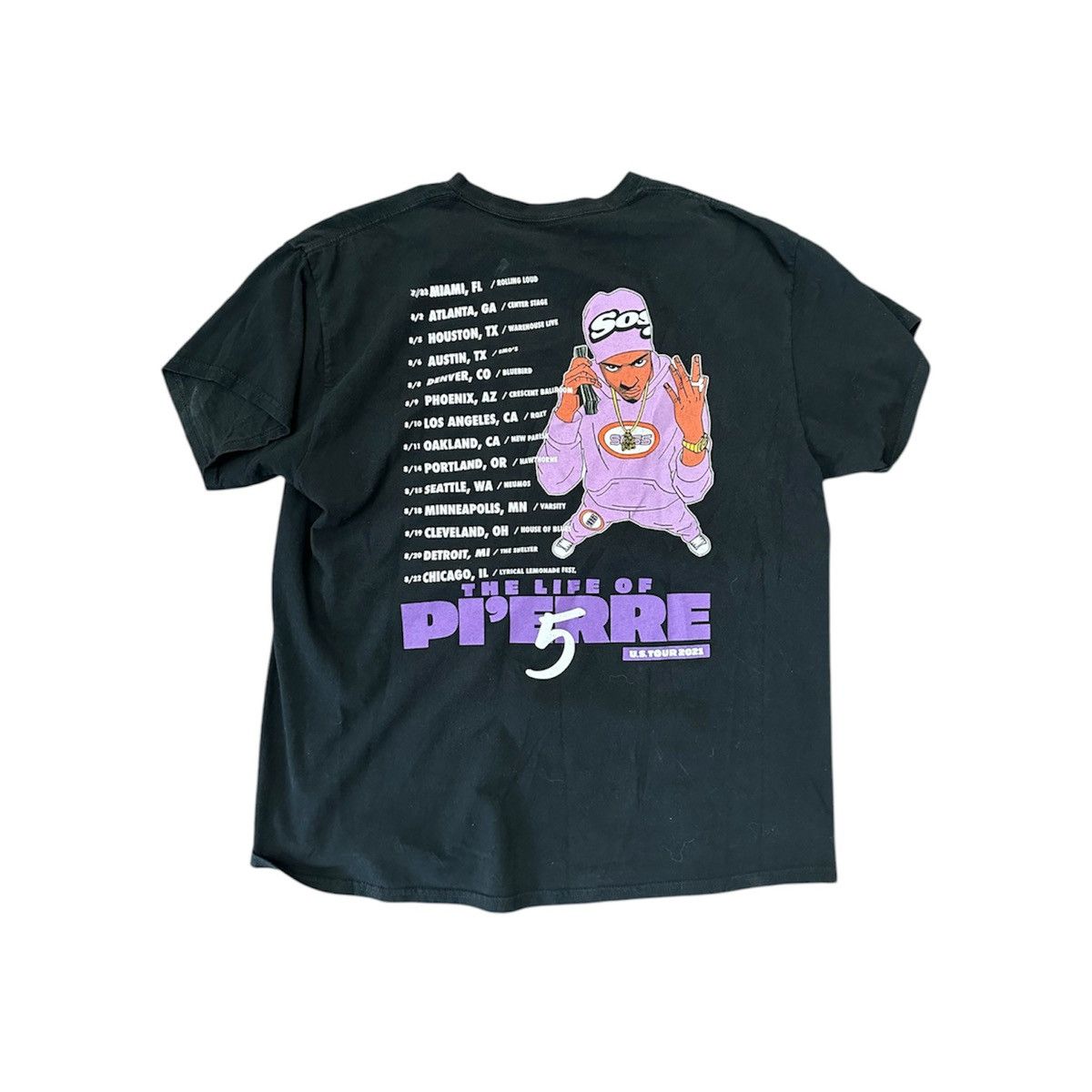 Vintage TLOP5 - Pierre Bourne Tour Shirt Size US XL / EU 56 / 4 - 1 Thumbnail