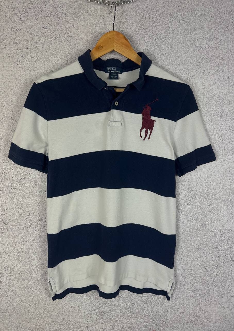 Polo Ralph Lauren Vintage Polo Ralph Lauren Striped Polo Shirt Big Pony Tee Size US S / EU 44-46 / 1 - 1 Thumbnail