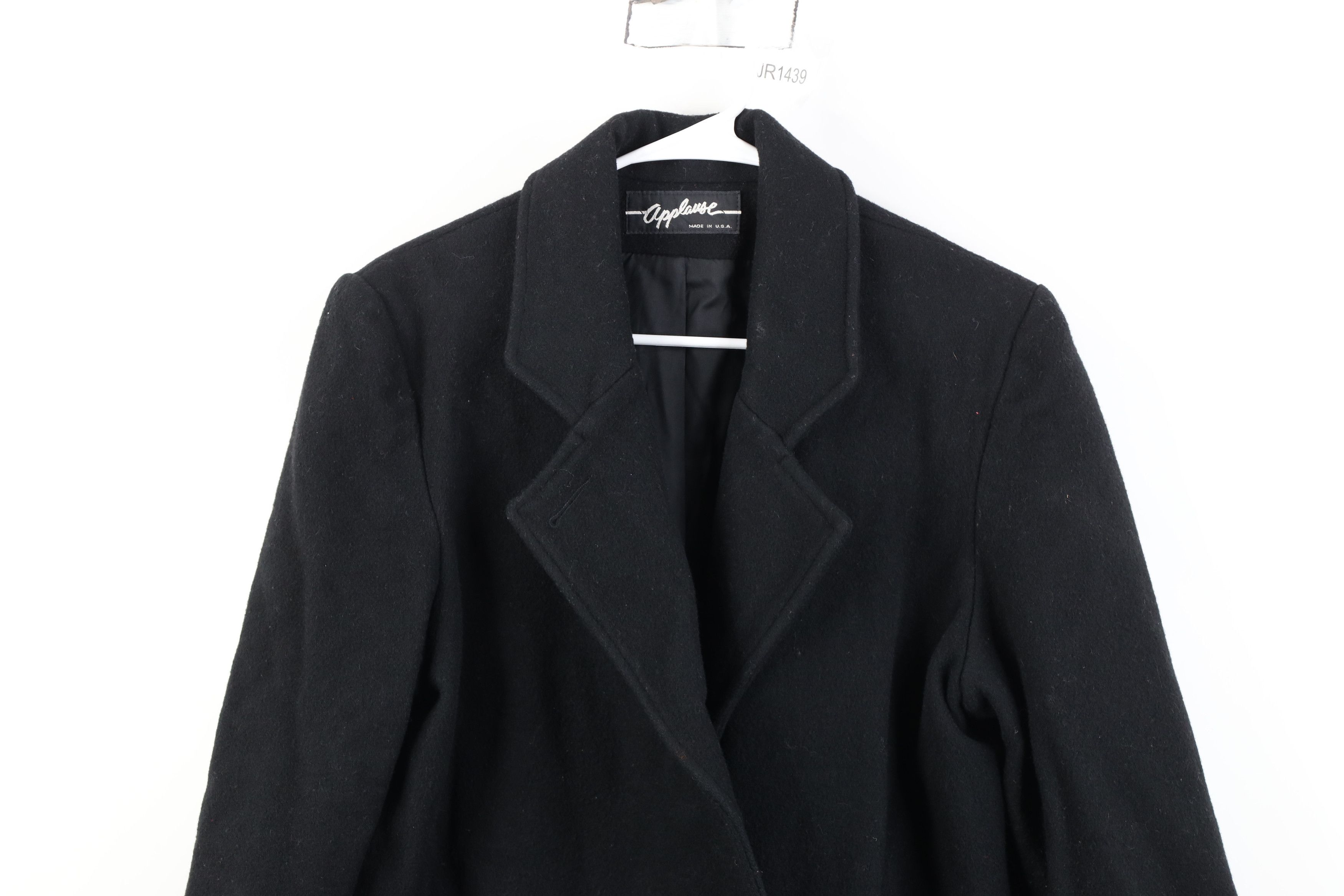 Vintage Vintage 80s 90s Streetwear Trench Coat Jacket Black USA Size L / US 10 / IT 46 - 2 Thumbnail