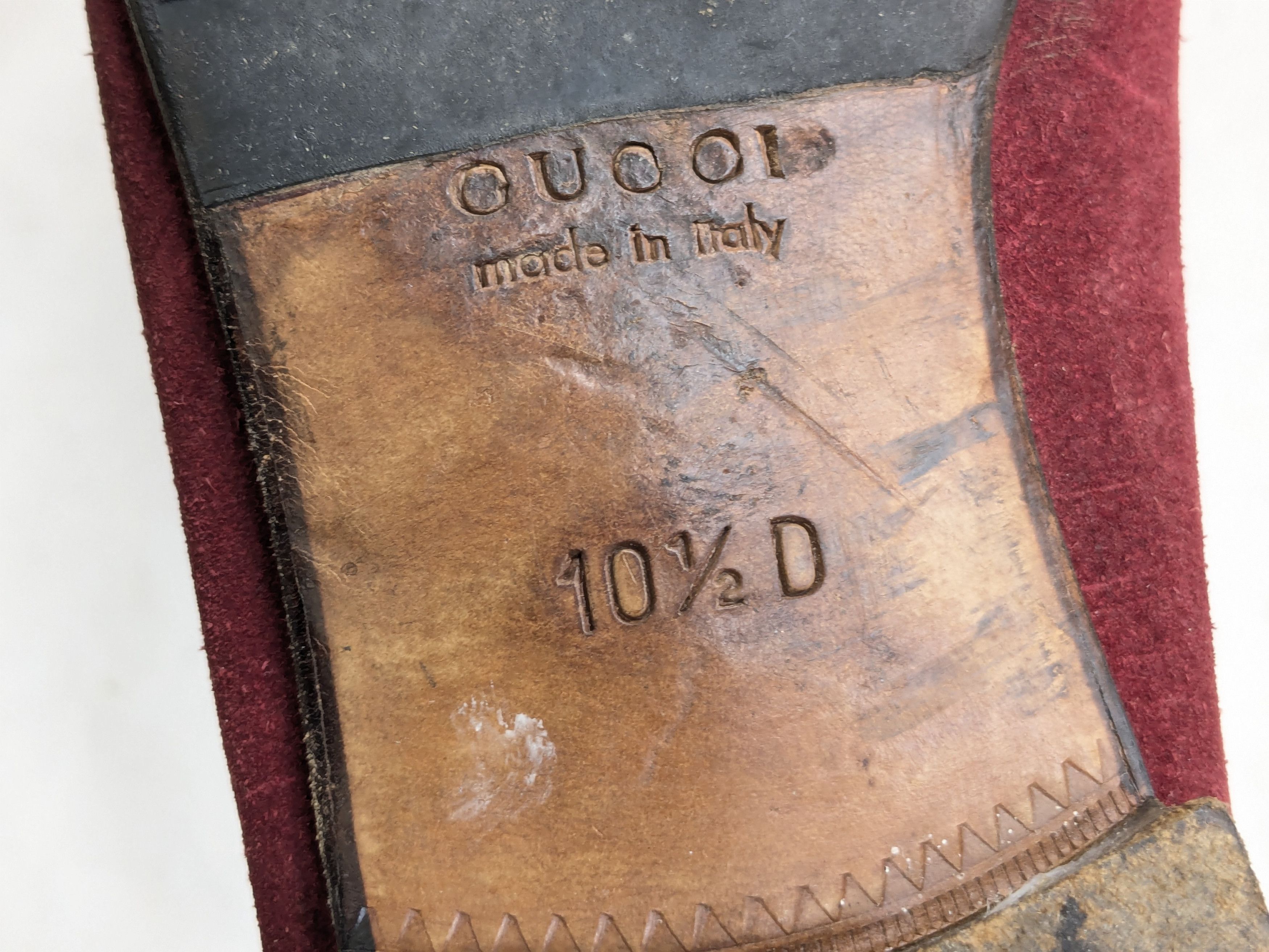 Gucci Gucci Horsebit Loafers Red 10.5 D Suede Leather Italy Slip Size US 10.5 / EU 43-44 - 16 Thumbnail
