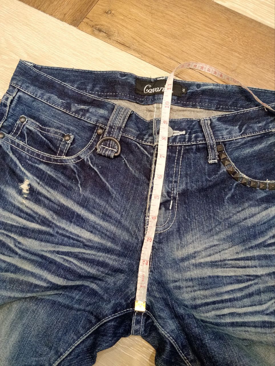 Japanese Brand JAPANESE CAVARIA STUDDED FLARED DISTRESSED JEANS - SIZE 44 Size US 32 / EU 48 - 13 Thumbnail
