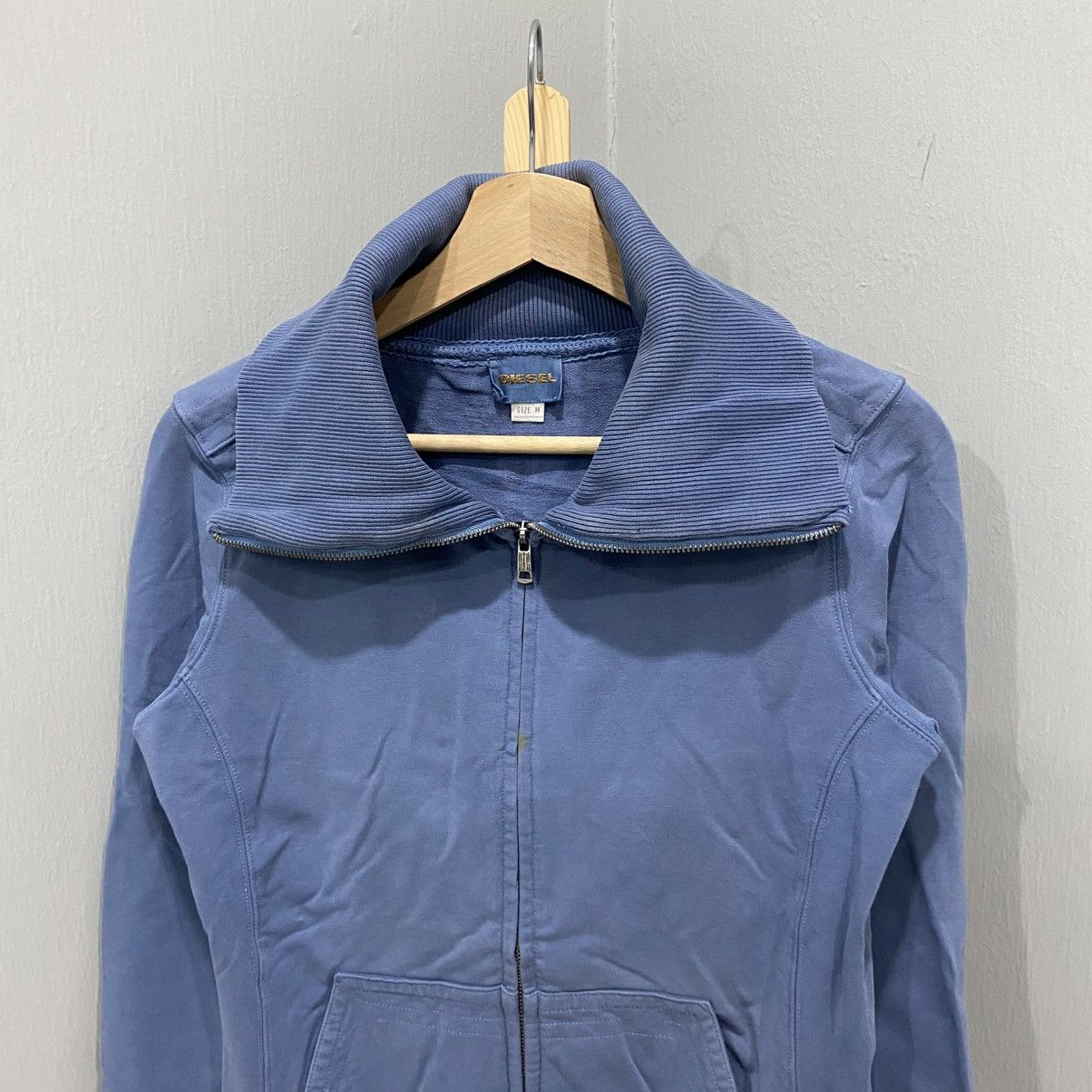 Diesel Diesel Y2K Grunge Cyber Zip-Up Jacket Blue Funnel Neck Size M / US 6-8 / IT 42-44 - 3 Thumbnail