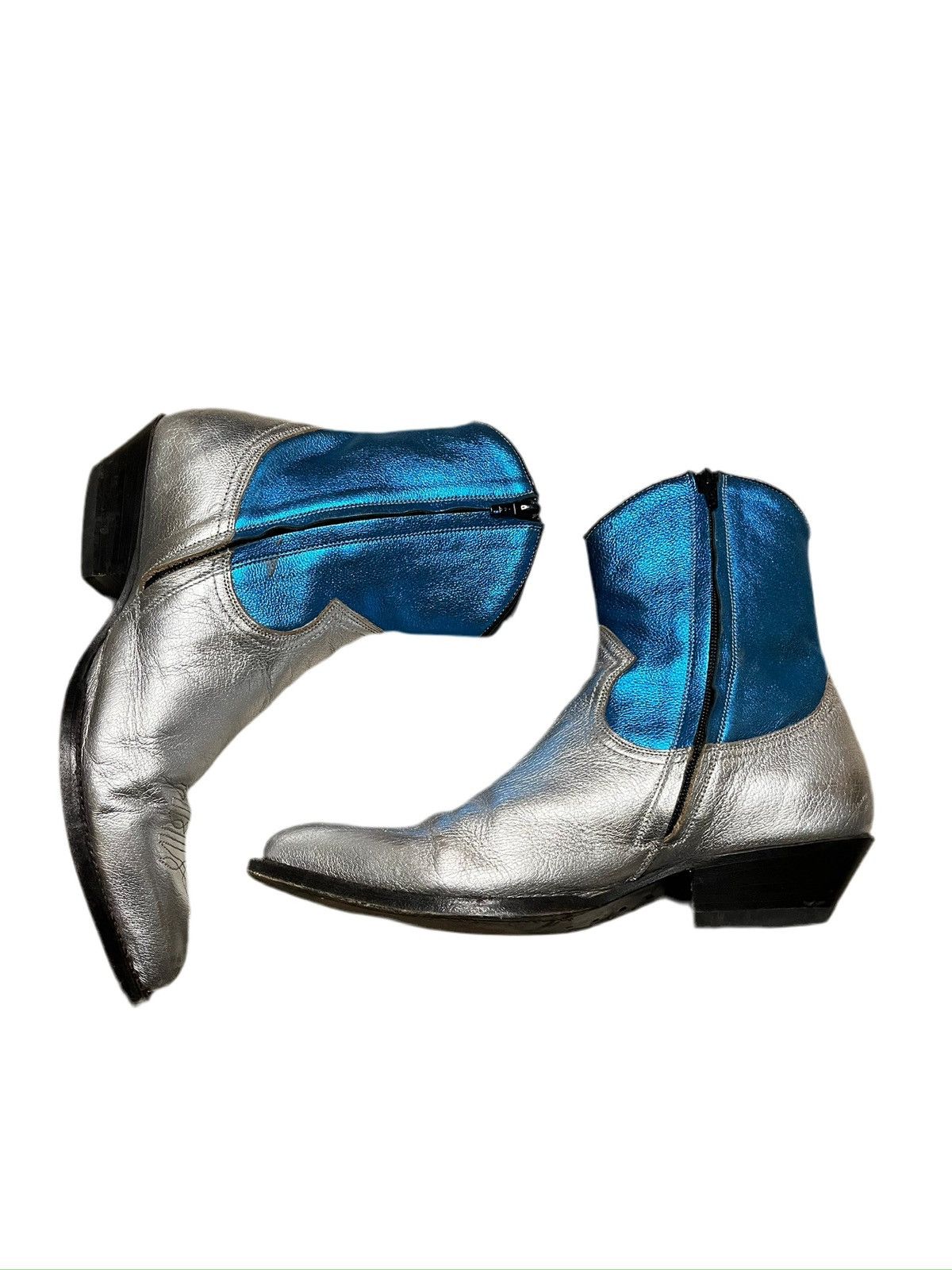 Saint Laurent Paris Hedi Slimane SS15 Pysch Rock Santiags Size US 7.5 / EU 40-41 - 2 Thumbnail