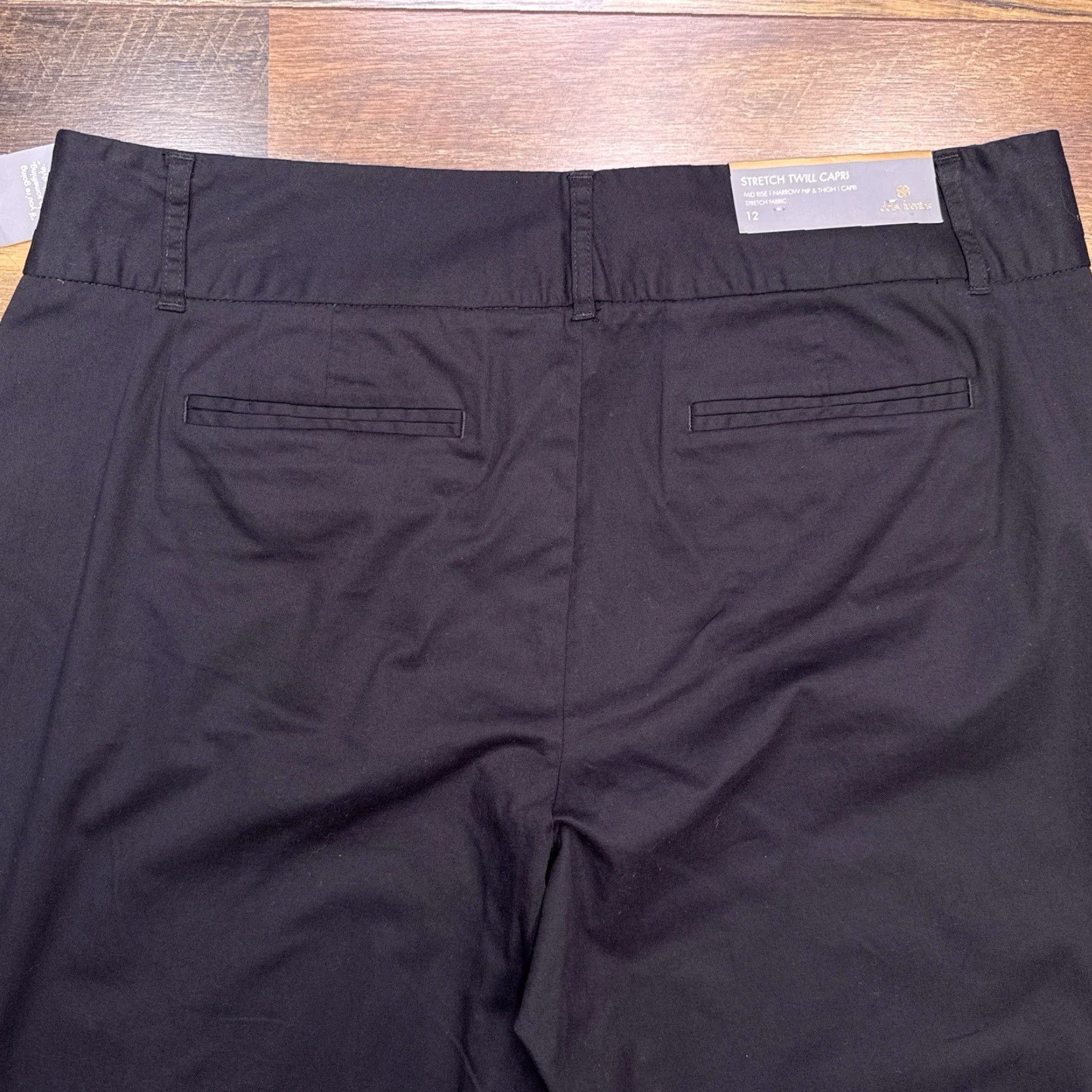 Vintage Daisy Fuentes Capri Pants Onyx 12 Mid Rise Twill Stretch Waist 33 Zipper Straight Leg Women Pants Vintage No N/A Size 34" / US 12 / IT 48 - 7 Thumbnail