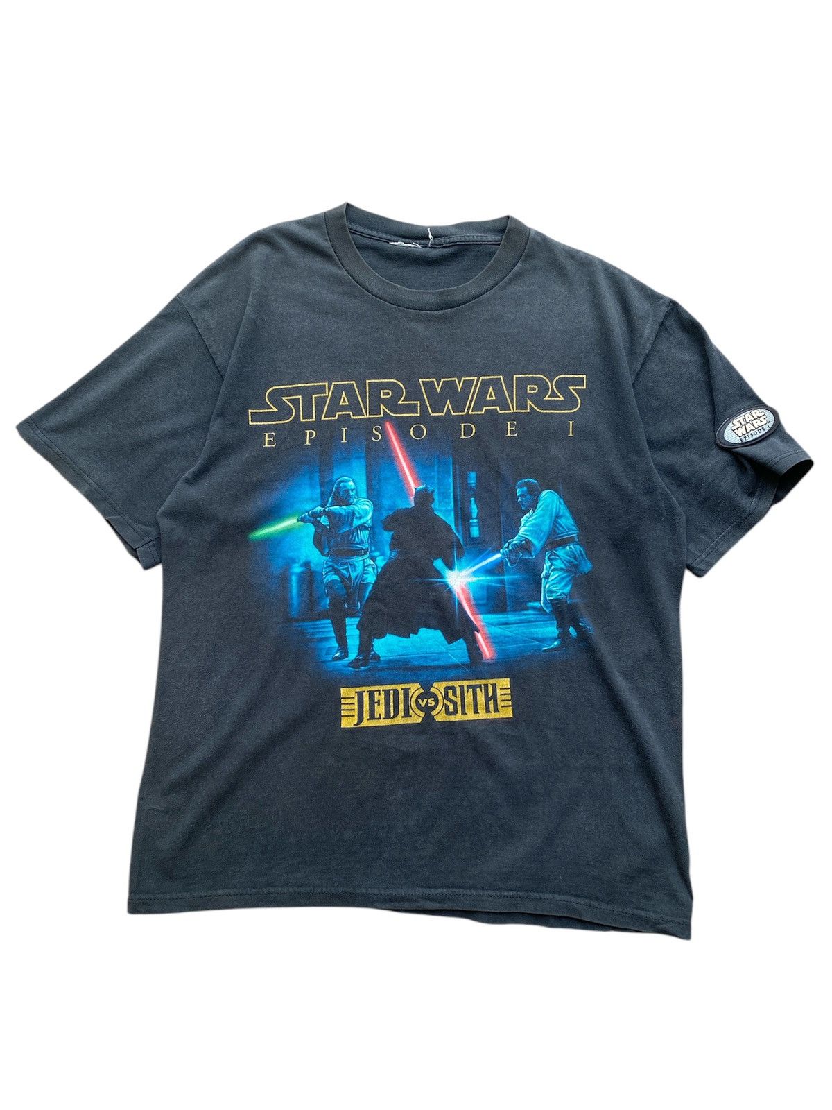 Star Wars Thrashed Vintage Star Wars Episode 1 Sunfaded Size US XL / EU 56 / 4 - 1 Thumbnail