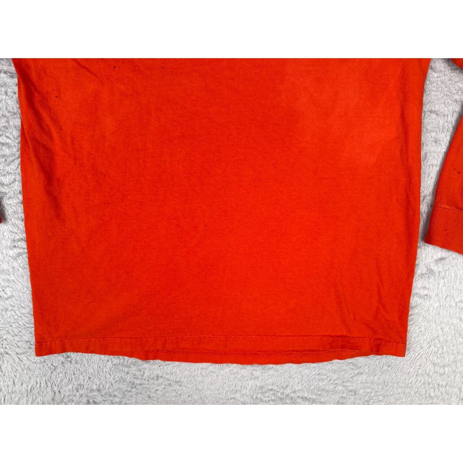 Ralph Lauren VINTAGE Nike Shirt Adult Large Orange Long Sleeve Crew Neck Cotton READ Size US L / EU 52-54 / 3 - 5 Thumbnail