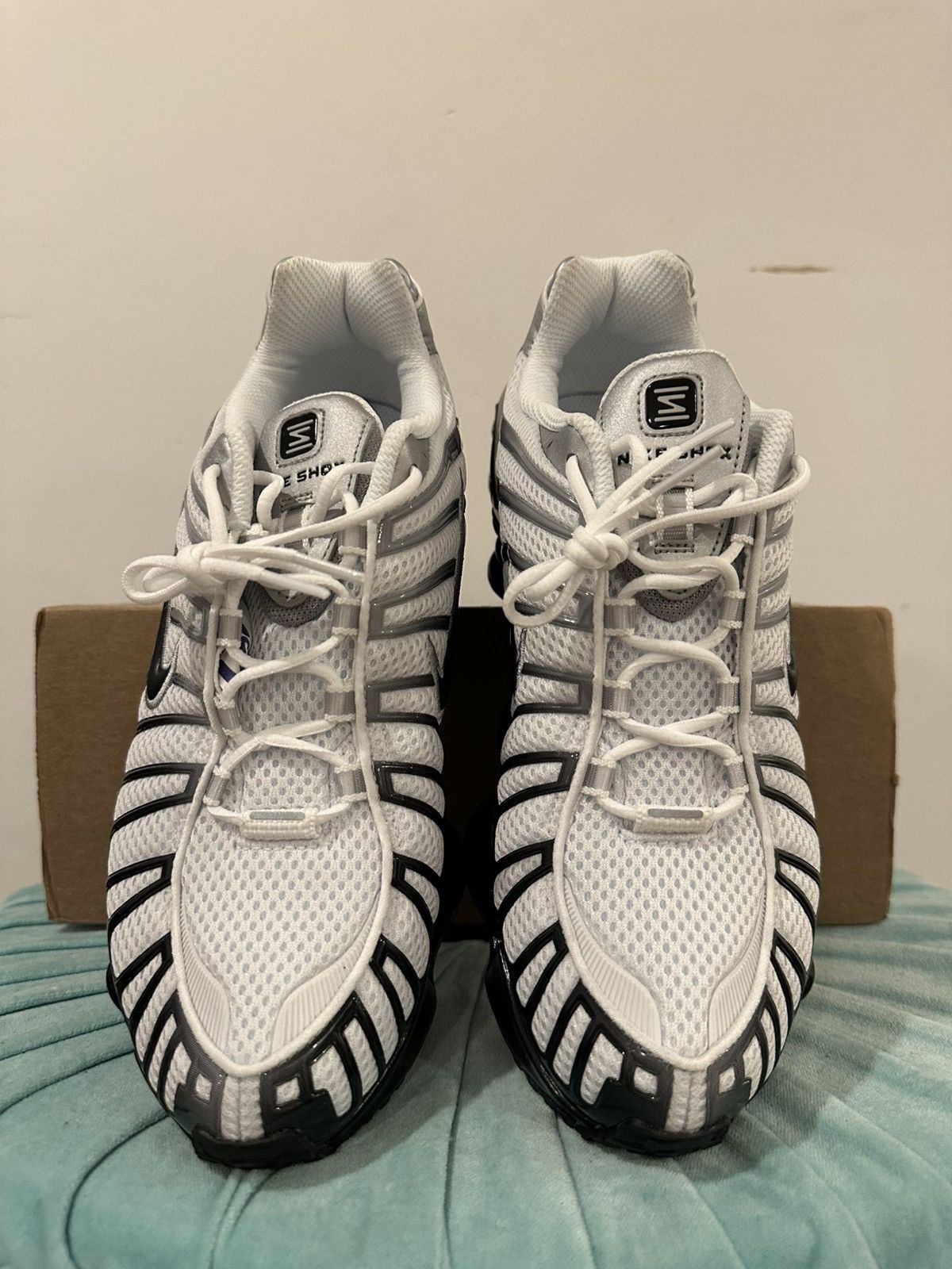 Nike Size 10 - Nike Shox TL Metallic Silver Black W Size US 10 / IT 40 - 3 Thumbnail