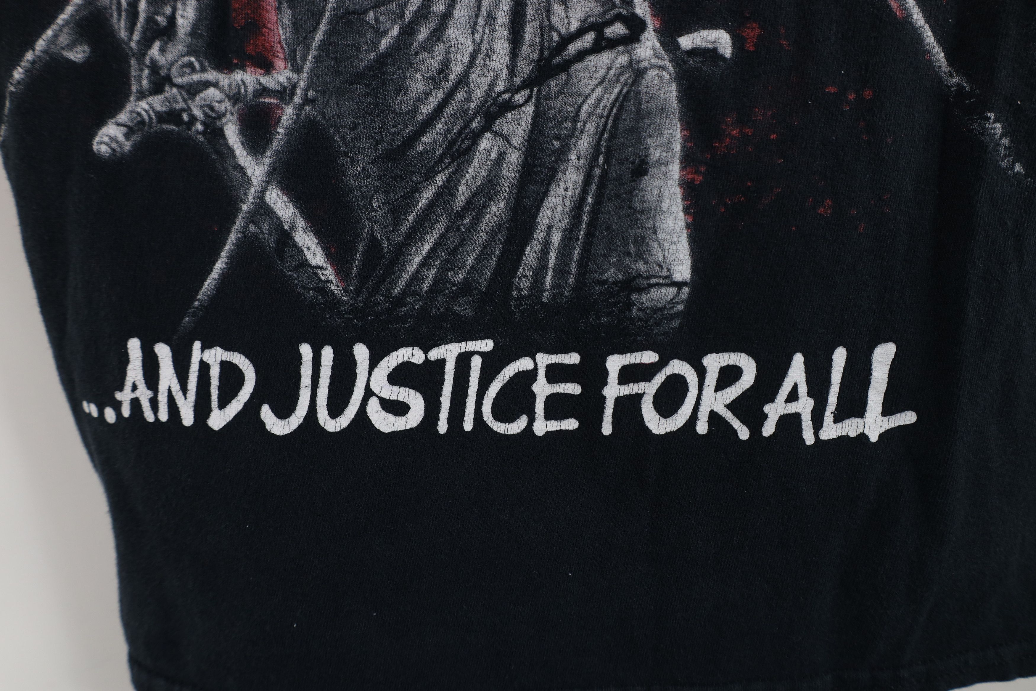 Vintage Retro Justice For All Metallica Band Short Sleeve T-Shirt Size US M / EU 48-50 / 2 - 6 Thumbnail