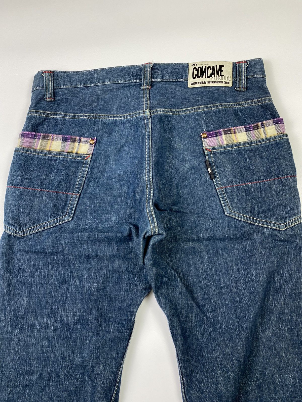 Hysteric Glamour × If Six Was Nine × Japanese Brand Concave attempt jeans tartan double layers pant 32x31 Size US 33 - 11 Thumbnail