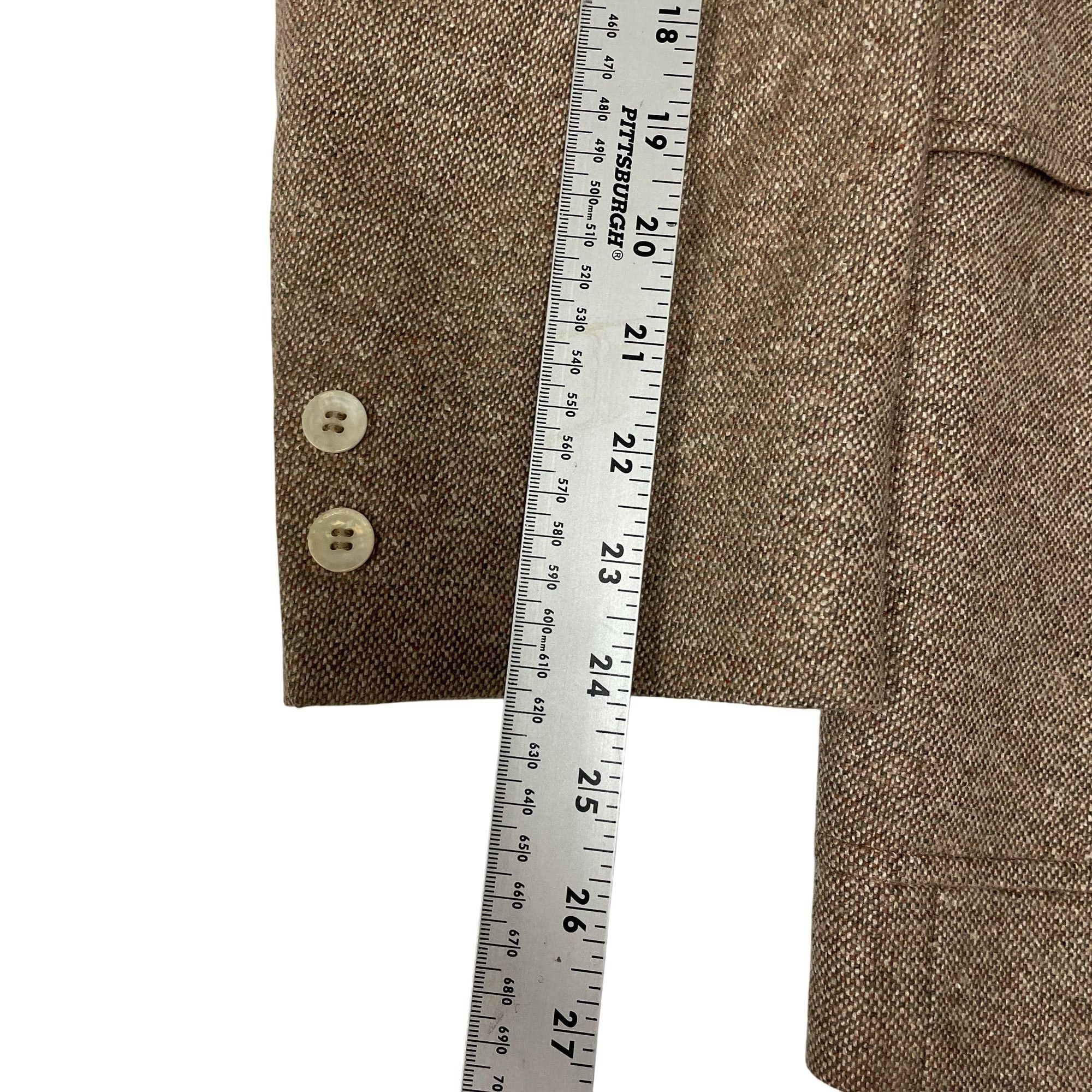 Jos. A. Bank Vintage 60’s Jos A Bank Tan Sport Coat DONEGAL TWEED Jacket Size 42R - 9 Thumbnail