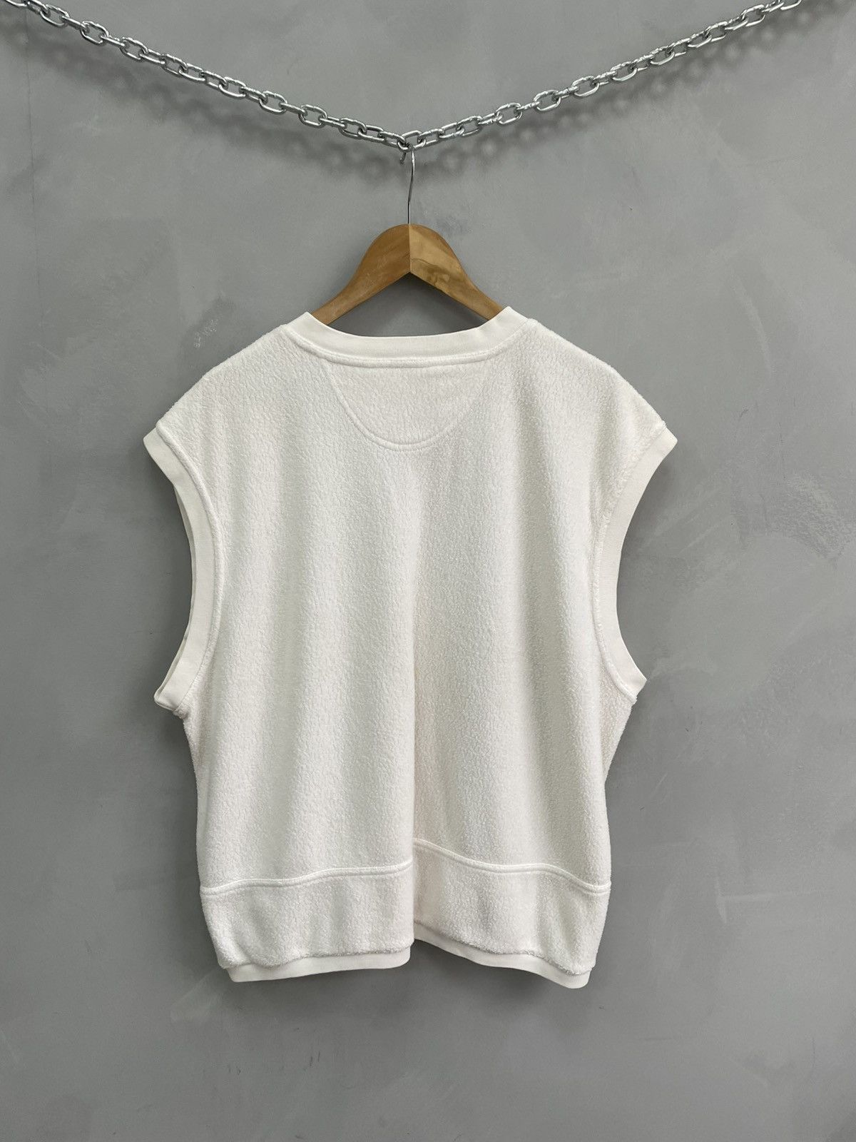 Nike Nike white cotton y2k teddy challenge court vest Size US XL / EU 56 / 4 - 7 Thumbnail