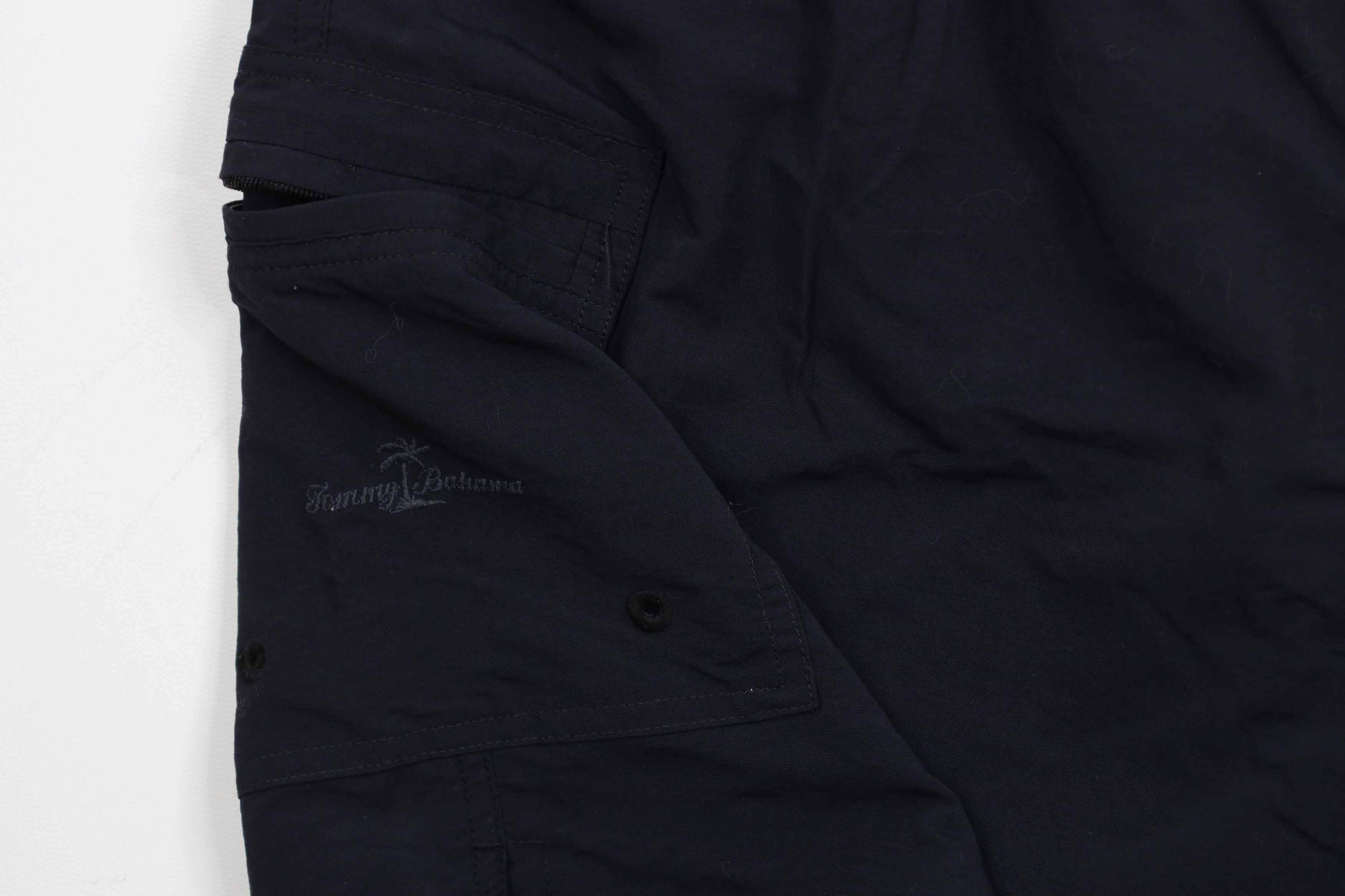 Tommy Bahama × Vintage Vintage Tommy Bahama Relax Out Above Knee Lined Shorts Black Size US 34 / EU 50 - 3 Thumbnail