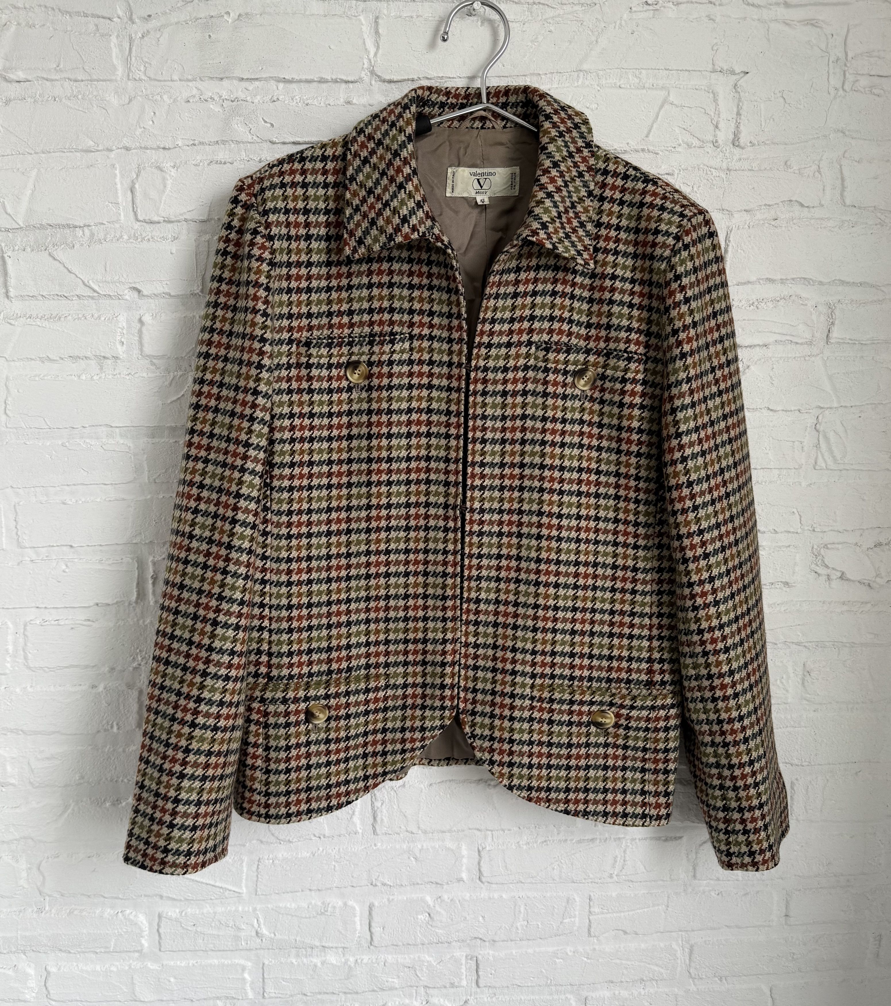 Valentino × Vintage Vintage Valentino Miss V wool blazer jacket Size M / US 6-8 / IT 42-44 - 2 Thumbnail