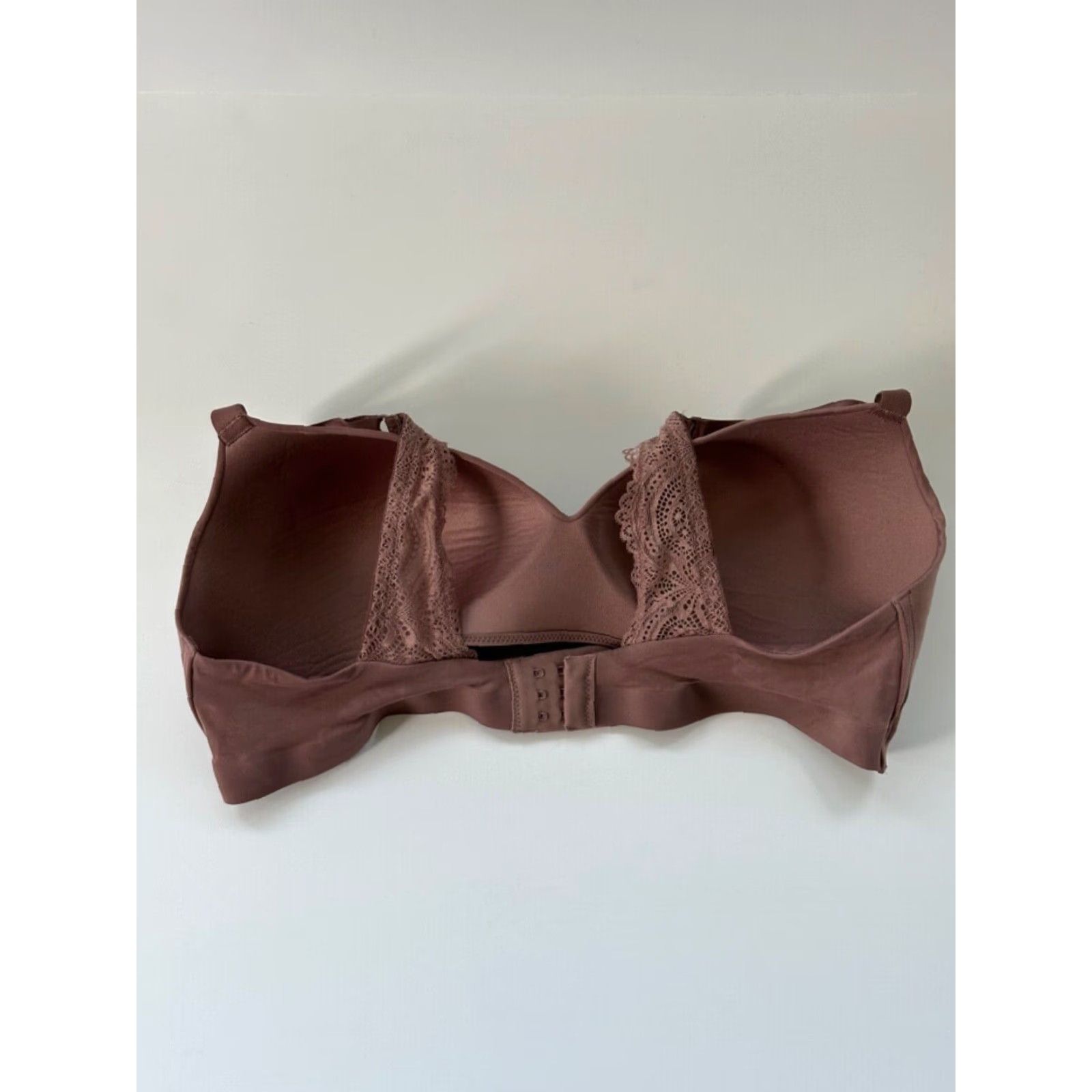 Vintage Soma Intimates T-Shirt Bra 40C Mochaccino Lace Wireless Womens Size ONE SIZE - 3 Thumbnail
