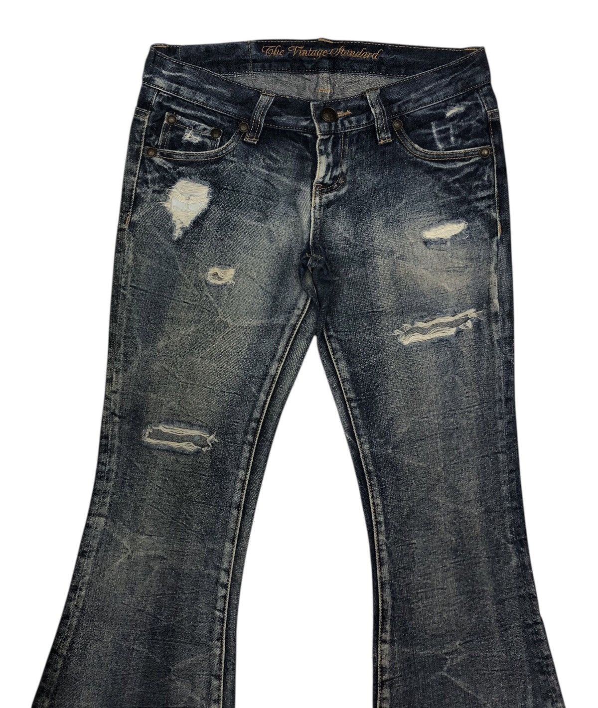 If Six Was Nine × Japanese Brand × Le Grande Bleu (L.G.B.) Vintage Flared Jeans IFSIXWASNINE Style The Vintage Standard Size 31" - 5 Thumbnail
