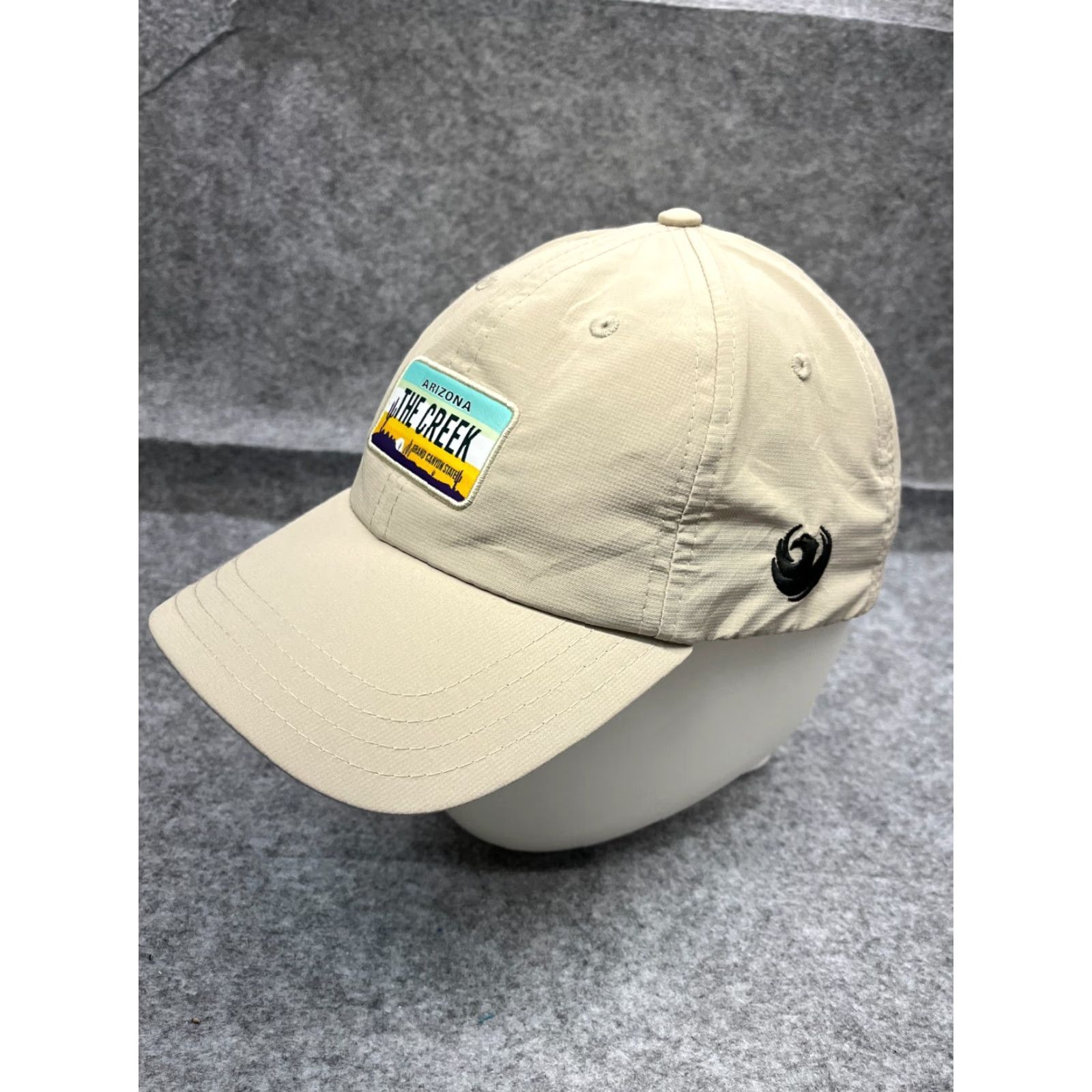 Vintage Arizona The Creek Grand Canyon Hat Cap Strap Back Adult One Size Beige Polyester Hat Cap Ball Cap Beige Arizona Outdoor Adjustable Unisex Adults Size ONE SIZE - 4 Thumbnail