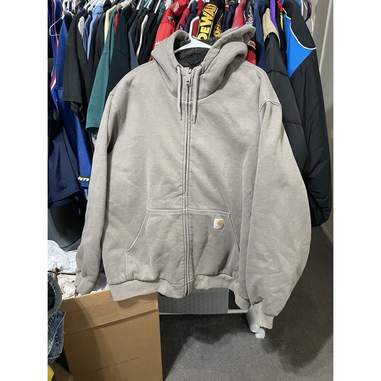 Carhartt Size 2XL- Carhartt Fleece Lined Sherpa Hoodie Gray Men Heavy Size US XXL / EU 58 / 5 - 1 Thumbnail