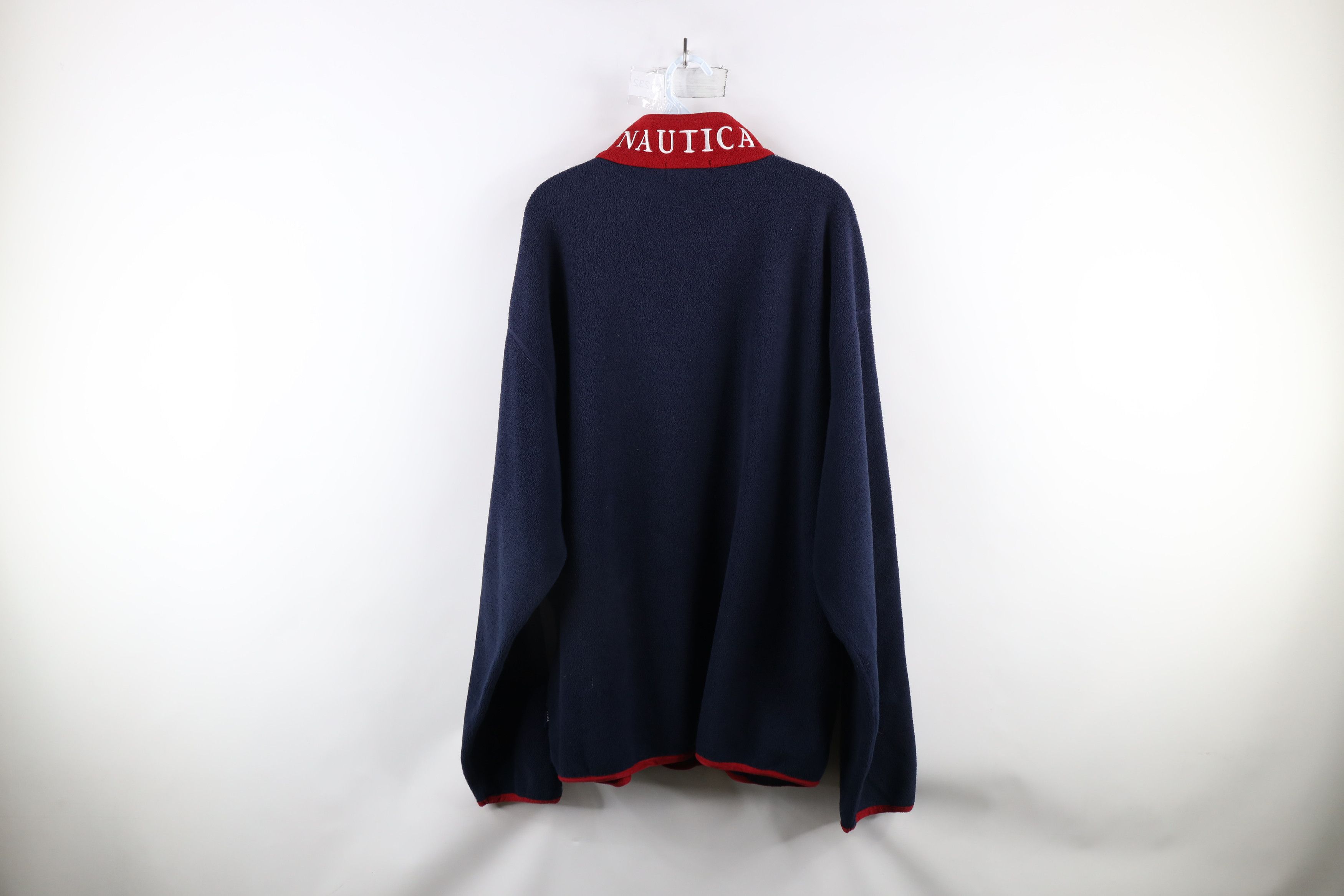 Nautica × Vintage Vintage 90s Nautica Out Half Zip Fleece Pullover Sweater USA Size US XL / EU 56 / 4 - 10 Thumbnail