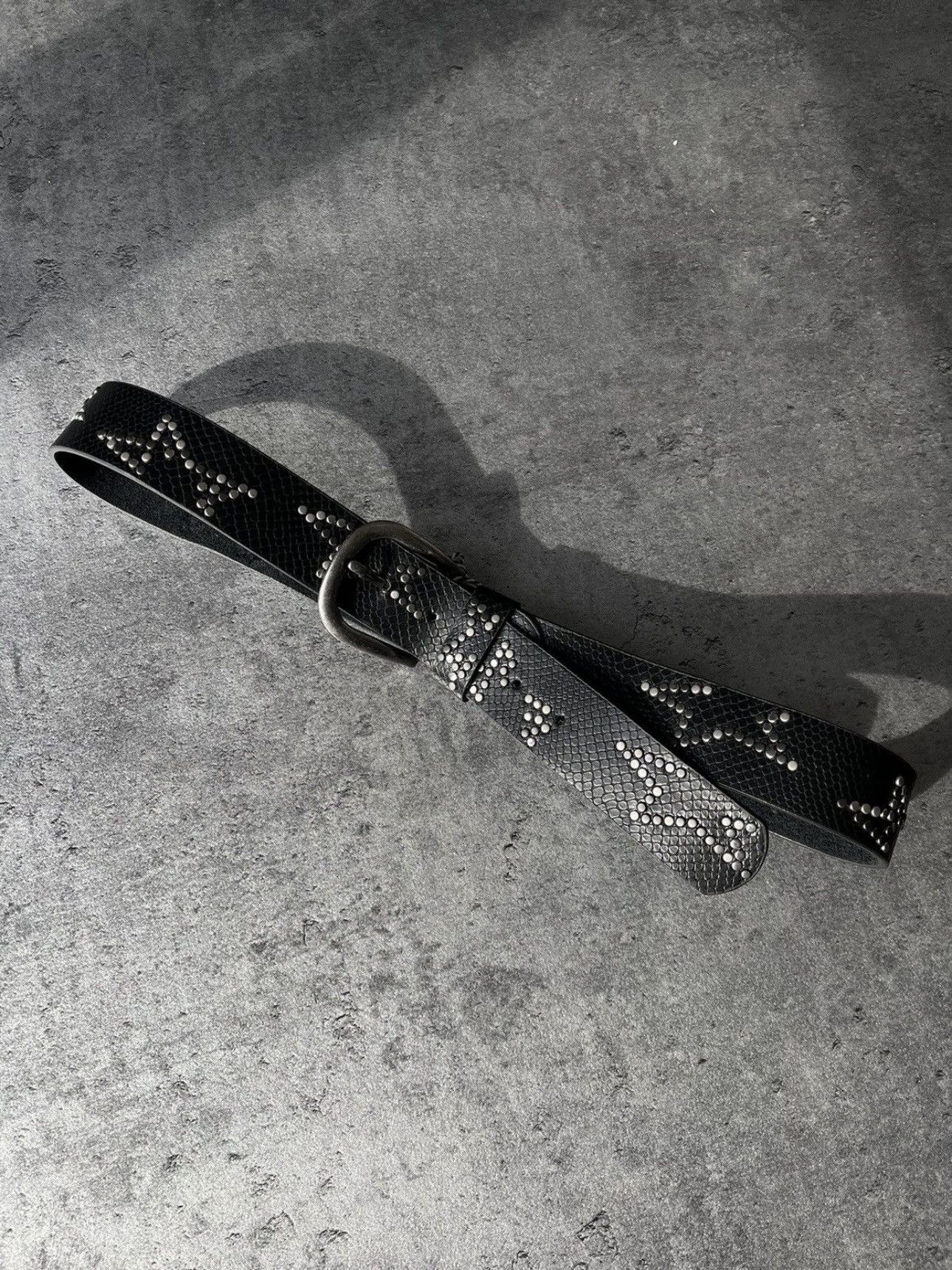 Hysteric Glamour × Japanese Brand Vintage Belts Y2K Rhinestones Punk leather belt Japanese Size ONE SIZE - 7 Thumbnail