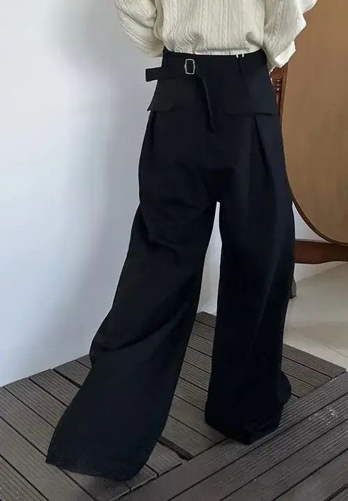Japanese Brand Atsuko x naga Retro fashion back buckle wrap pants Size US 32 / EU 48 - 5 Thumbnail