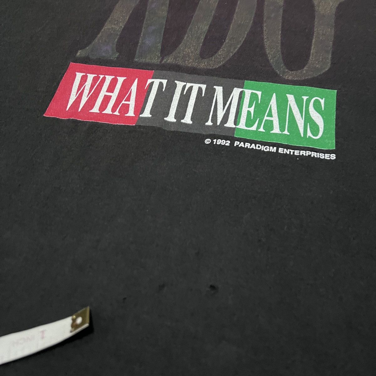 Rap Tees Vintage RBG WHAT IT MEANS Quotes Tee Faded Graphic Fashion Size US XL / EU 56 / 4 - 7 Thumbnail