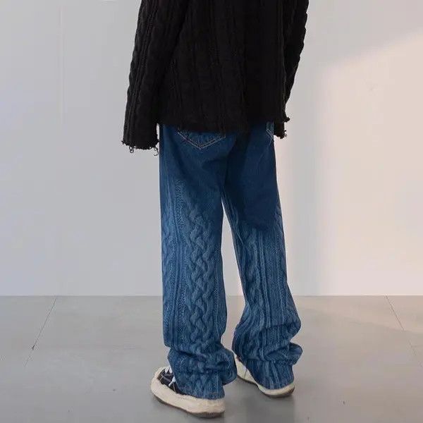 VIBE Embroidered Blue Denim Jeans Size US 28 / EU 44 - 8 Thumbnail