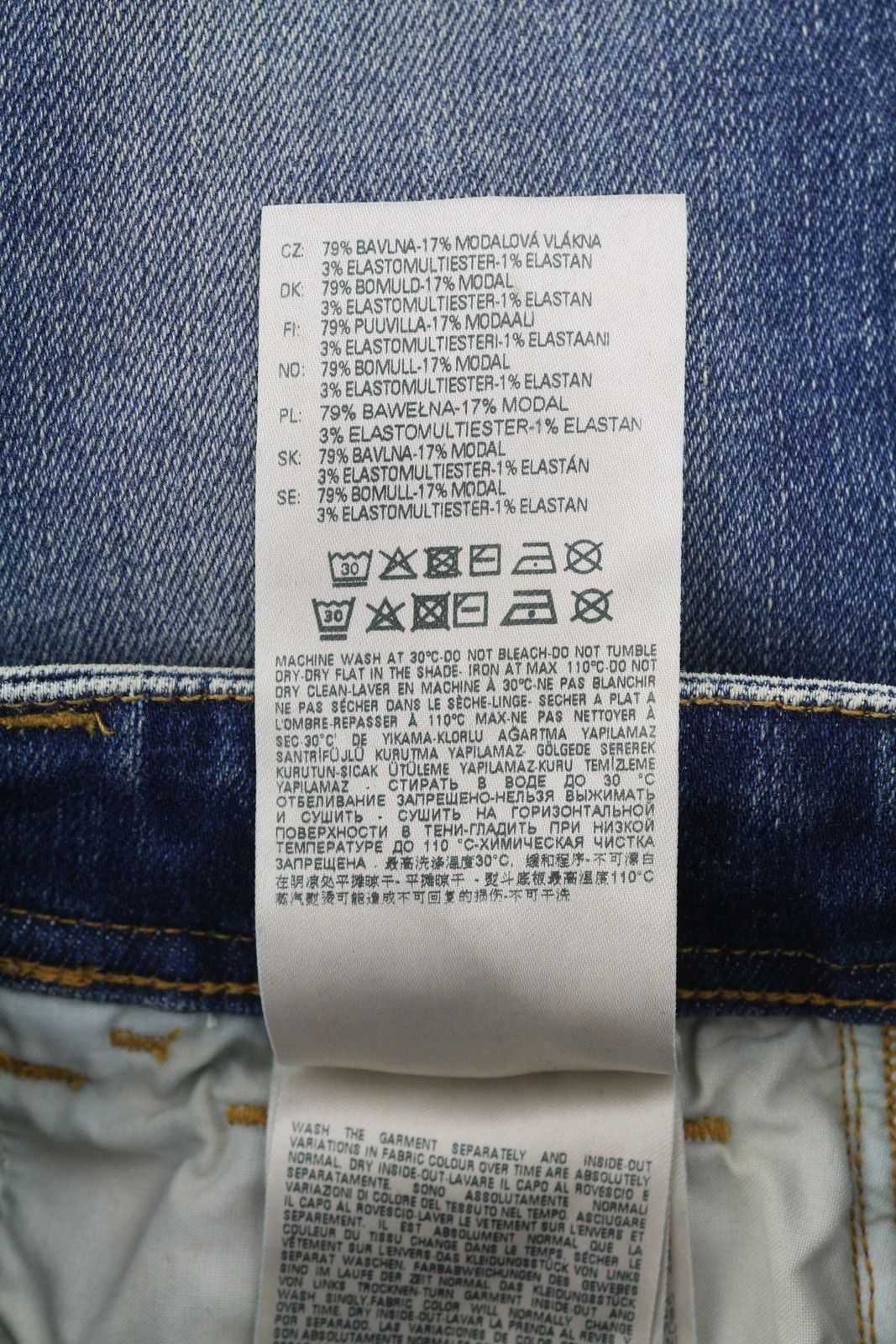 Diesel D-SLANDY-HIGH-Z 09C20 W26/L32 Skinny Blue Jeans 40683 Size 26" / US 2 / IT 38 - 9 Thumbnail
