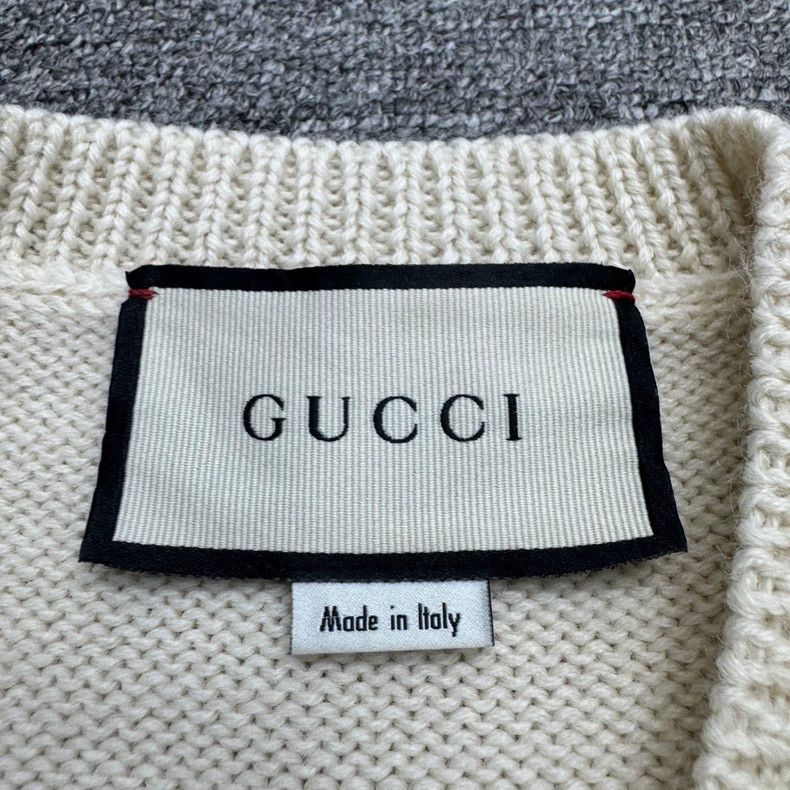Gucci Gucci V-neck knitwear Size US M / EU 48-50 / 2 - 2 Thumbnail