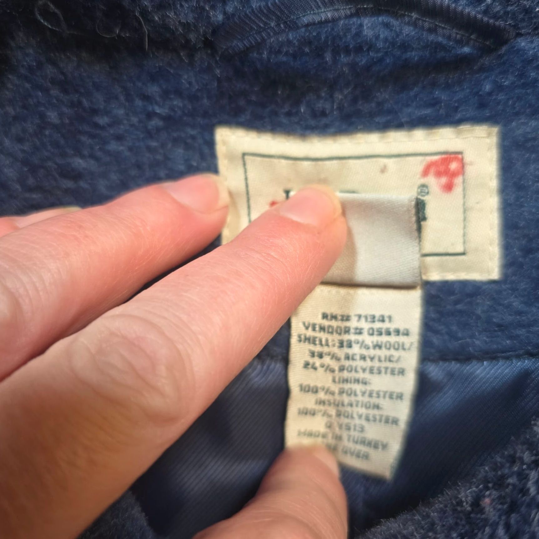 Vintage **LL Bean Womens Large Blue Wool Blend Button Jacket** User: LL Bean Womens Large Blue Wool Blend Chenille Button Jacket Size L / US 10 / IT 46 - 7 Thumbnail