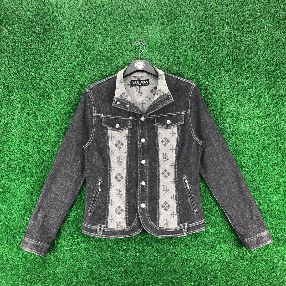 image of Denim Jacket For Ladies By Valenza Sport in Black, Women's (Size XS)