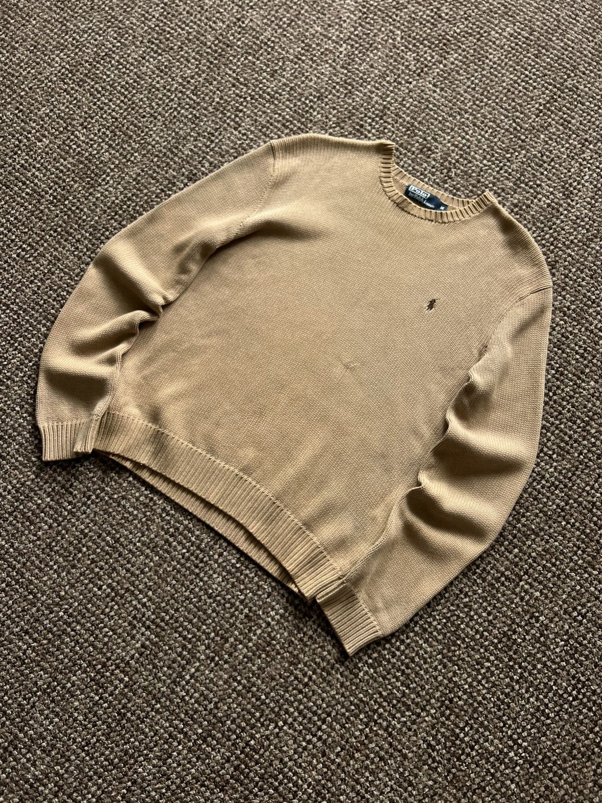 Polo Ralph Lauren 🤎 Vintage Polo Ralph Lauren Brown Hype Sweater Knitted 90s Size US M / EU 48-50 / 2 - 6 Thumbnail