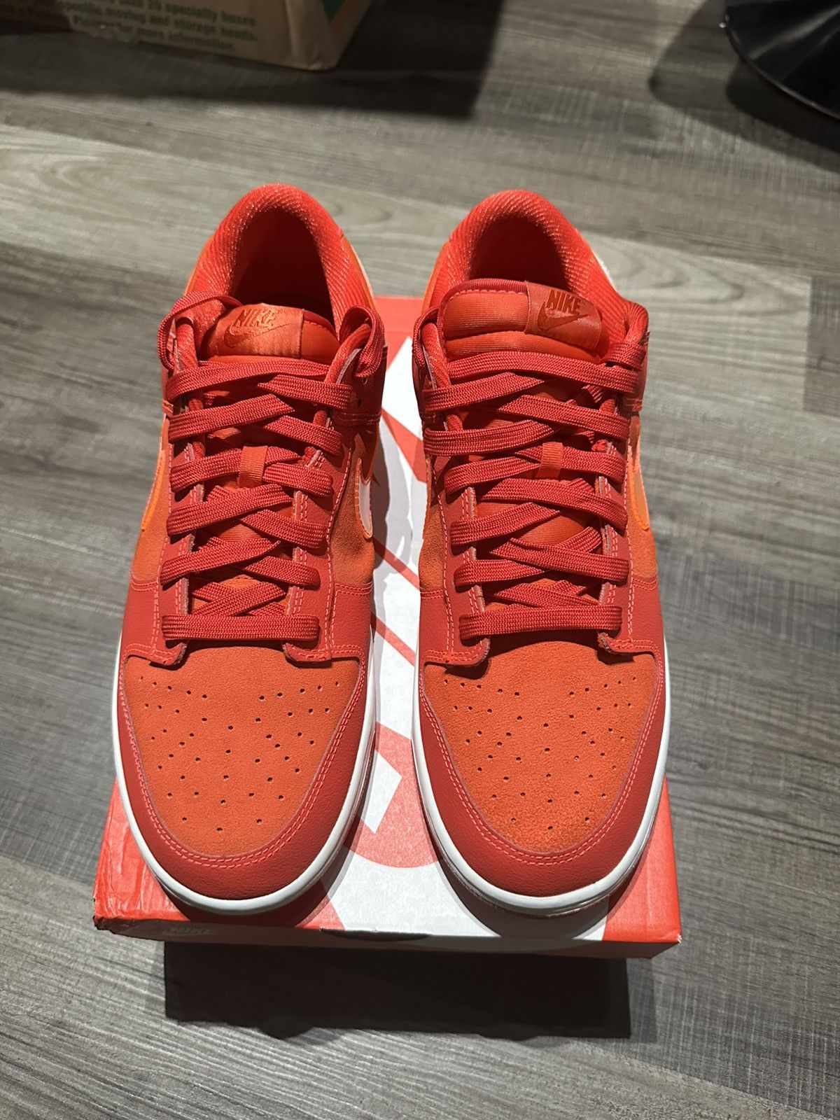 Nike Nike Dunk Low ATL Atlanta Red FD0724-657 Men's Size 12 Used Size US 12 / EU 45 - 3 Thumbnail
